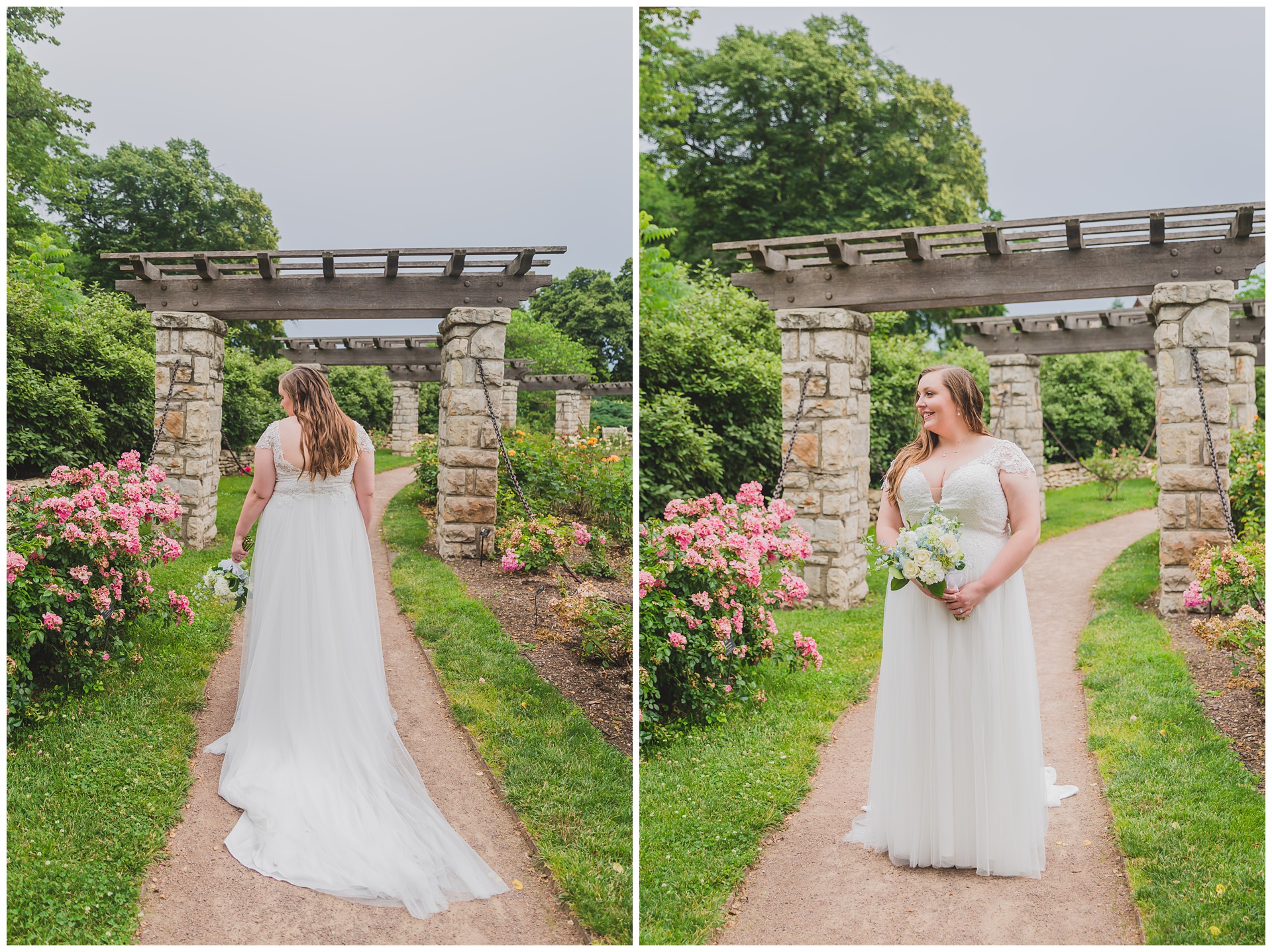 Wedding photography at Loose Park by Kansas City wedding photographers Wisdom-Watson Weddings.