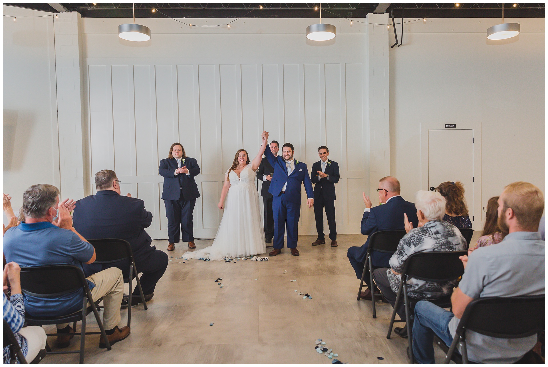 Wedding photography at Corbin Mill in Liberty, Missouri, by Kansas City wedding photographers Wisdom-Watson Weddings.