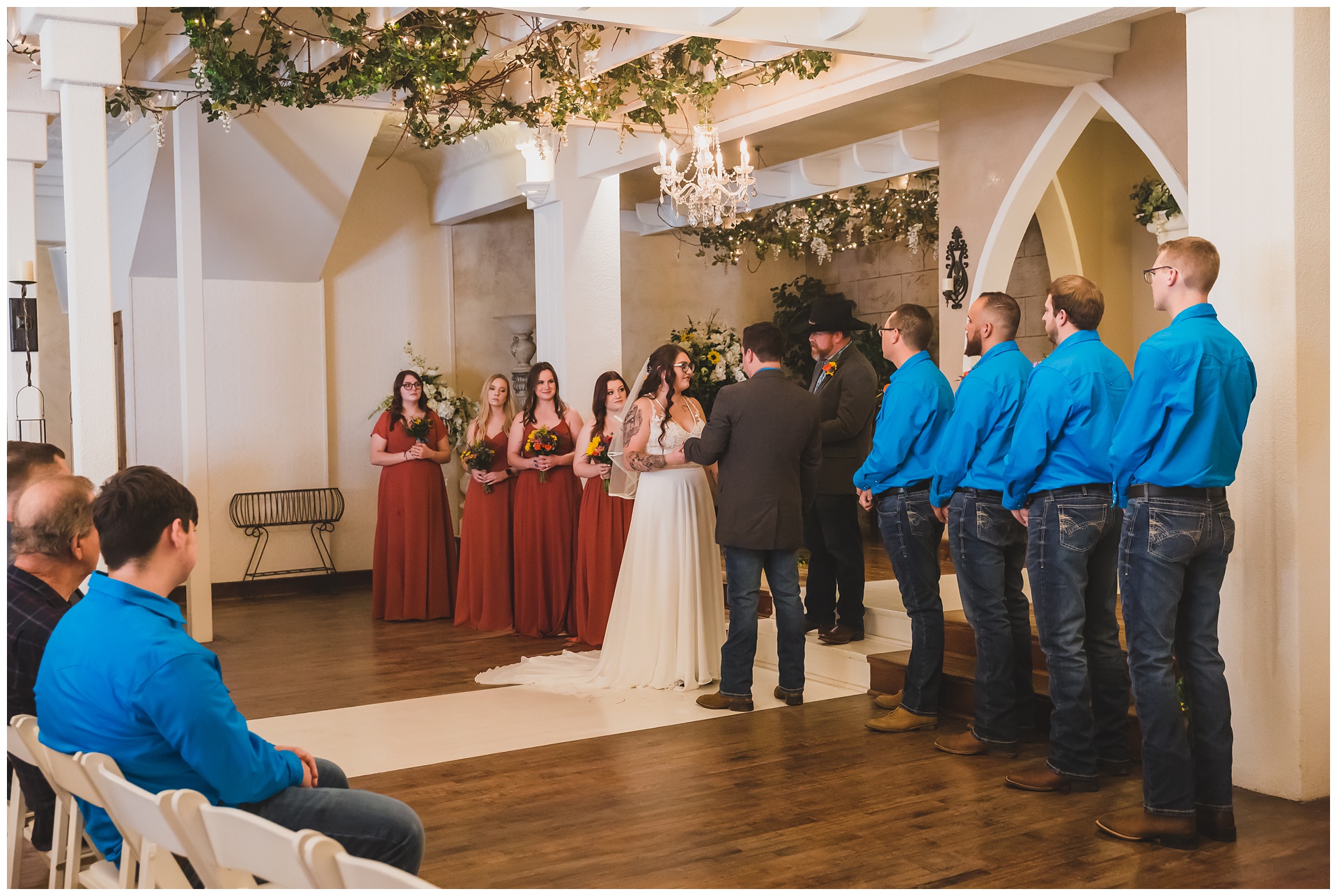 Wedding photography at The Cornerstone in Osawatomie, Kansas, by Kansas City wedding photographers Wisdom-Watson Weddings.