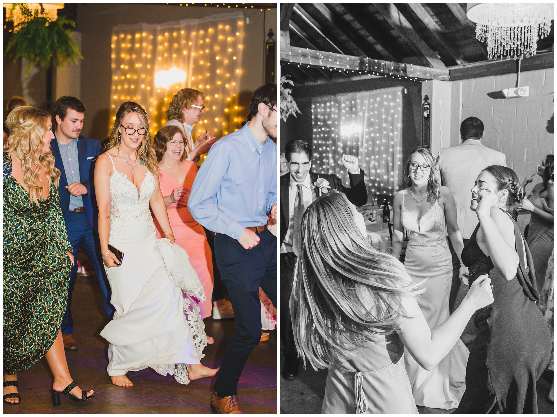Wedding photography at The W Banquet Hall in Lawrence, Kansas, by Kansas City wedding photographers Wisdom-Watson Weddings.