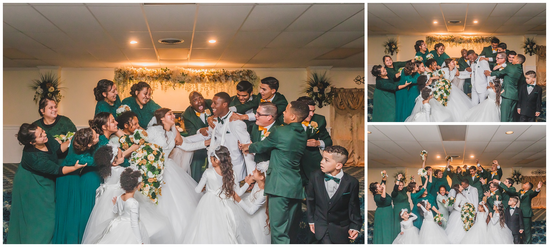 Wedding photography at Apostolic Revival Church by Kansas City wedding photographers Wisdom-Watson Weddings.