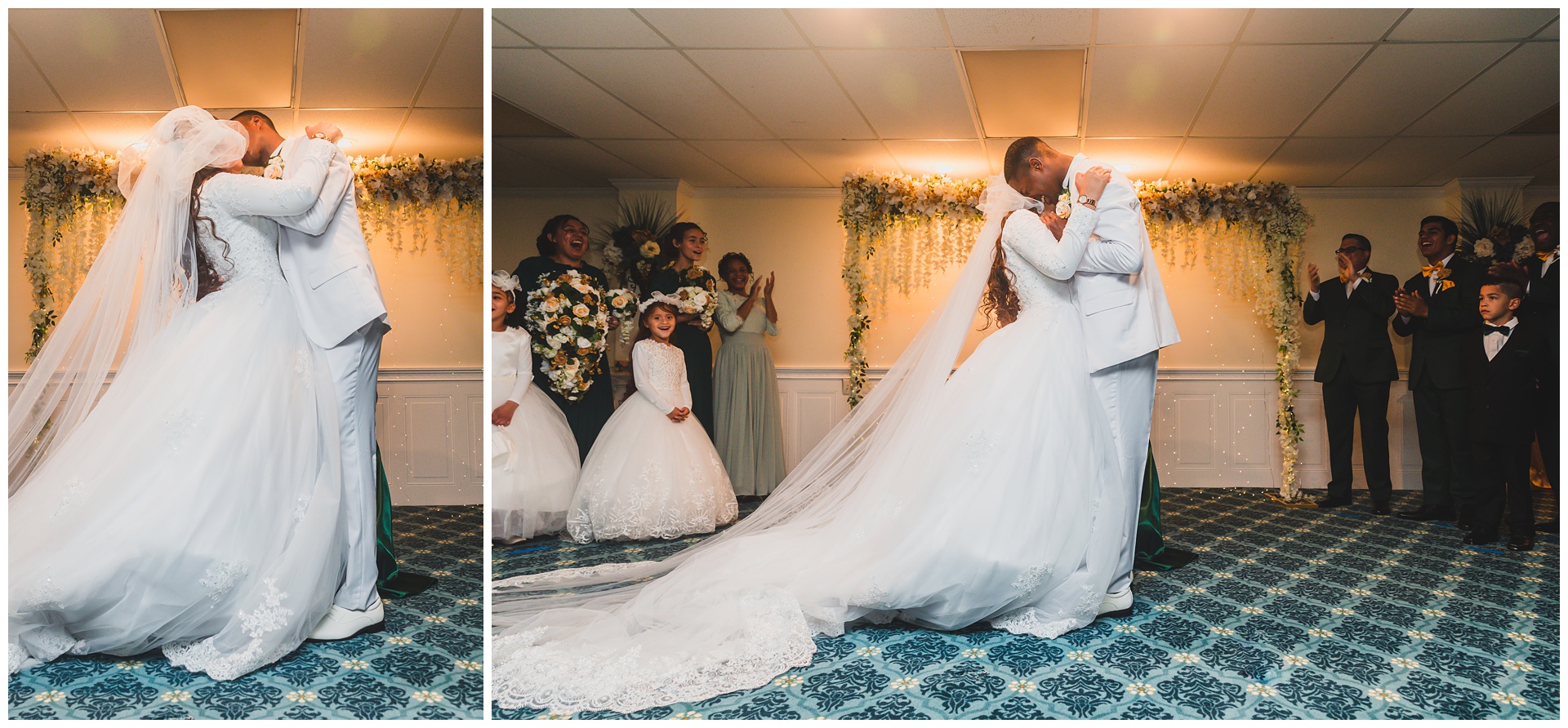 Wedding photography at Apostolic Revival Church by Kansas City wedding photographers Wisdom-Watson Weddings.