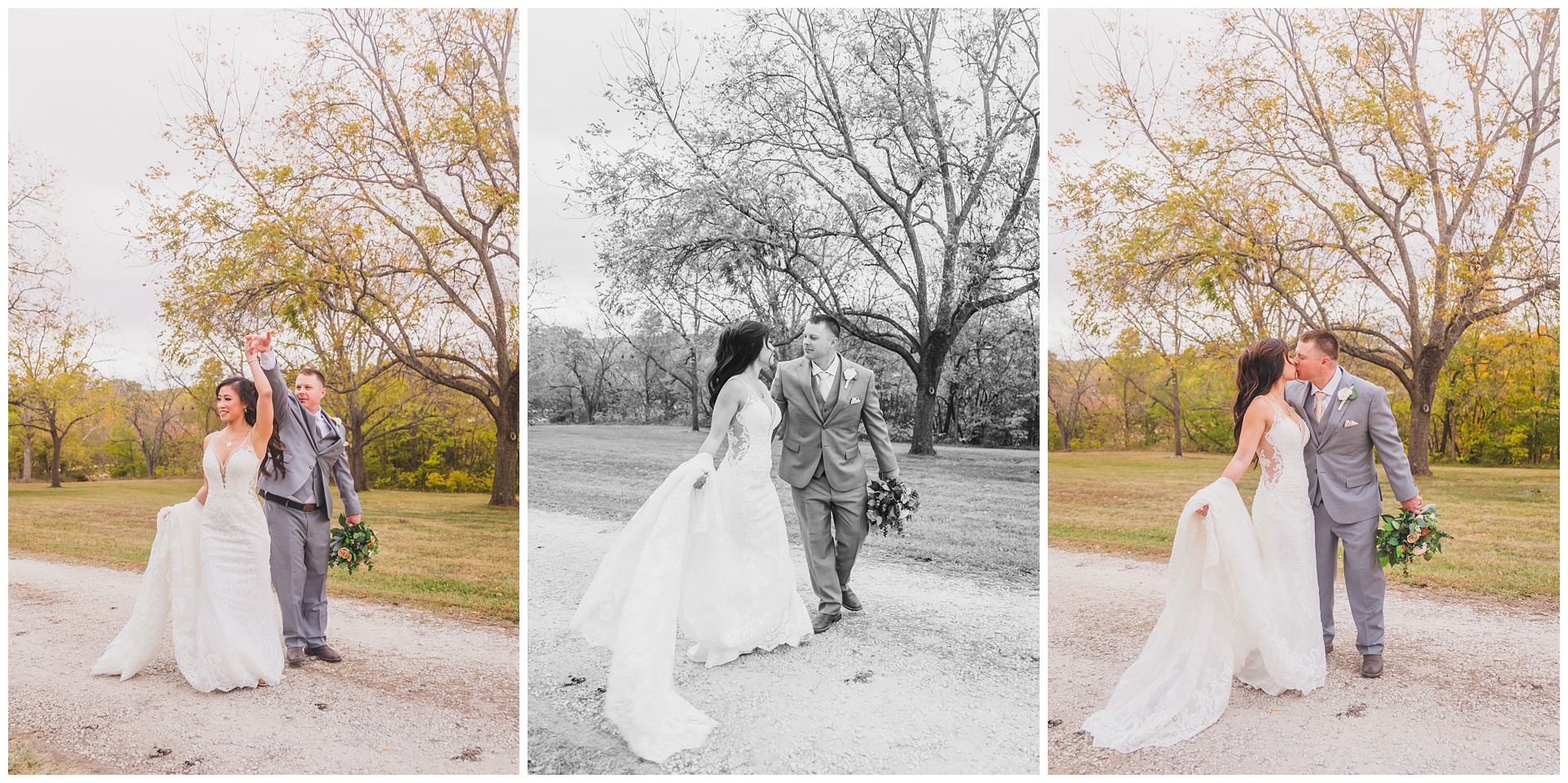 Wedding photography in Eudora, Kansas, by Kansas City wedding photographers Wisdom-Watson Weddings.