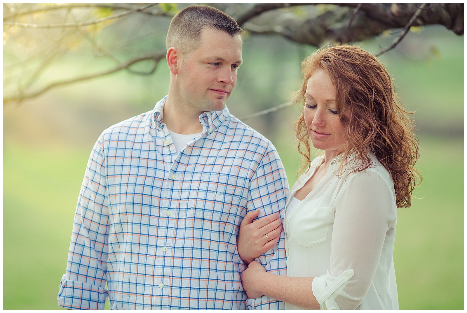 An engagement session at Belvoir Winery in Liberty, Missouri.