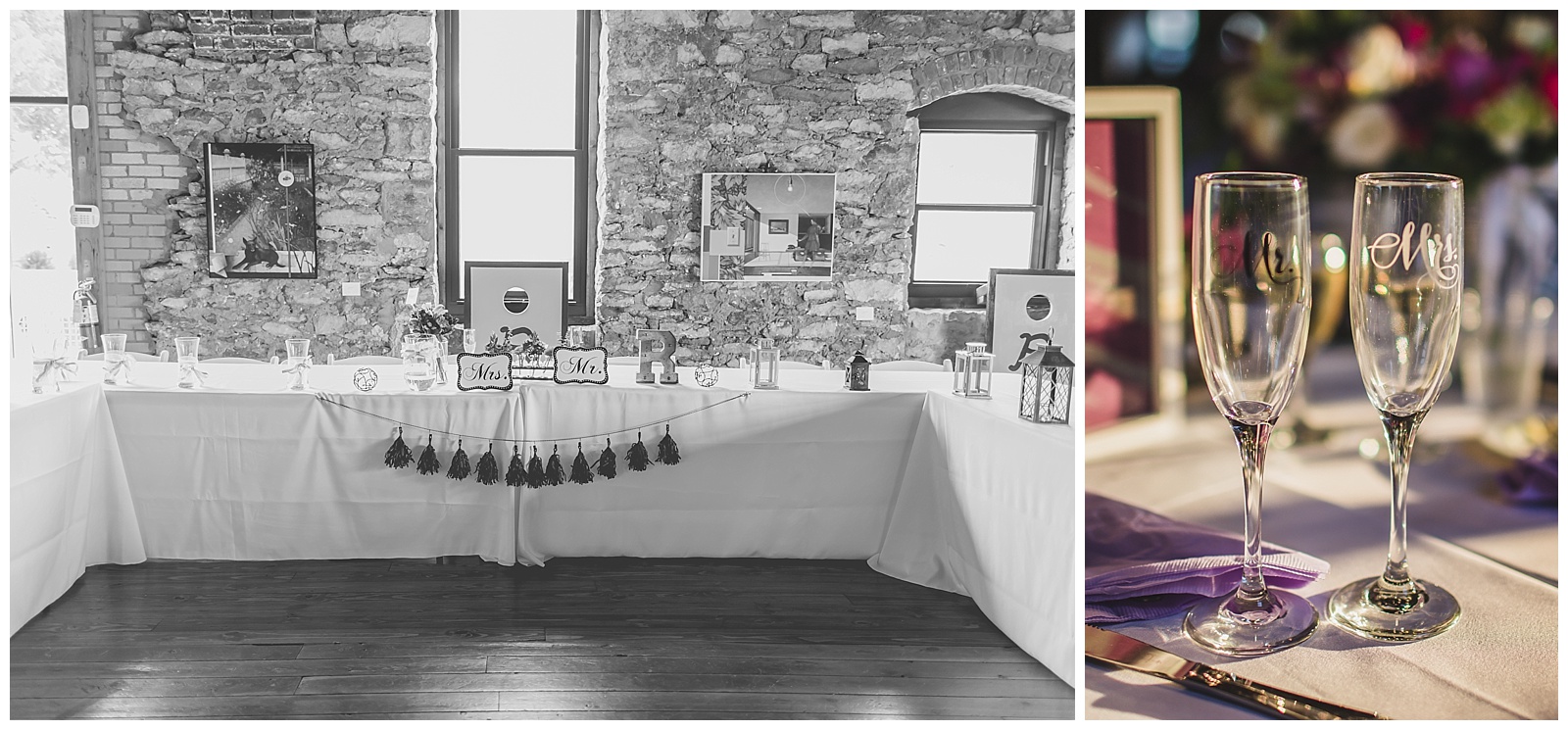 Wedding photography at the Cider Gallery in Lawrence, Kansas.