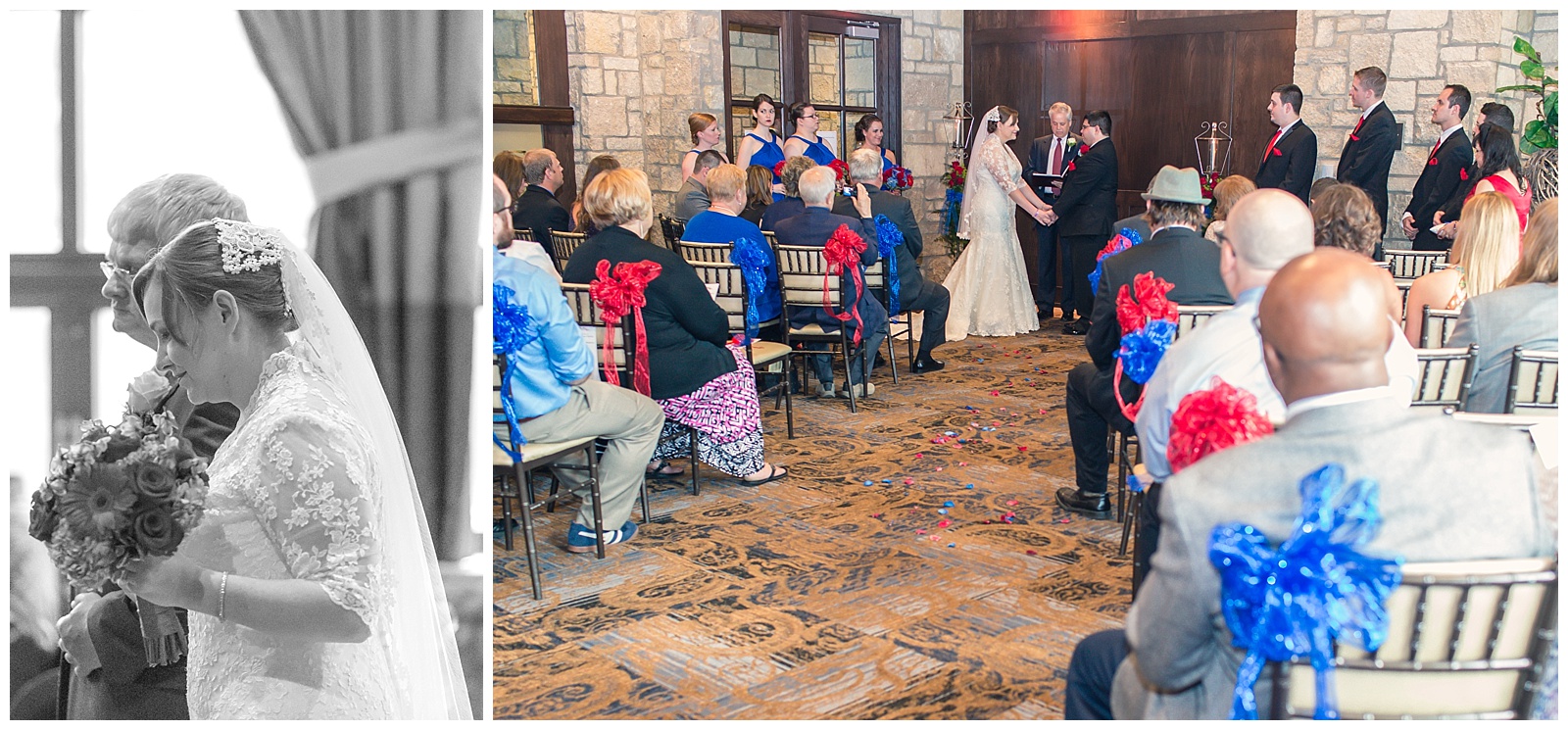 Wedding photography at The Oread in Lawrence, Kansas.