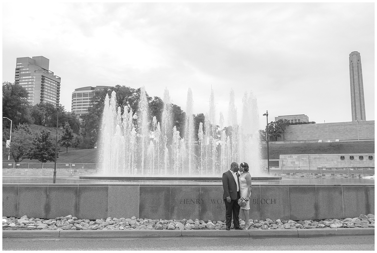 Elopement photography at Union Station in Kansas City.