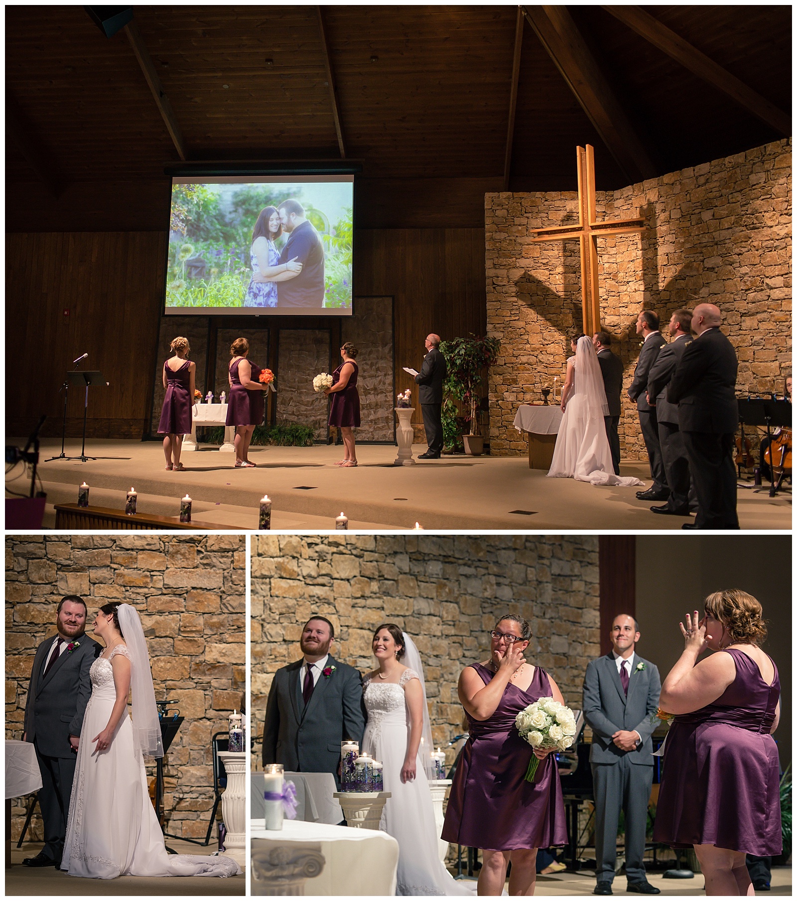 Wedding photography at Shawnee Church of the Nazarene in Shawnee, Kansas.