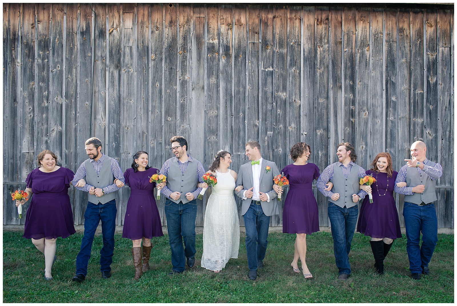 Wedding photography at Backwoods Venue 222 in Gower, Missouri.
