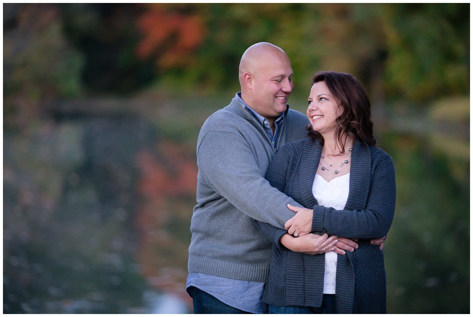 An engagement session at Penguin Park in Kansas City.