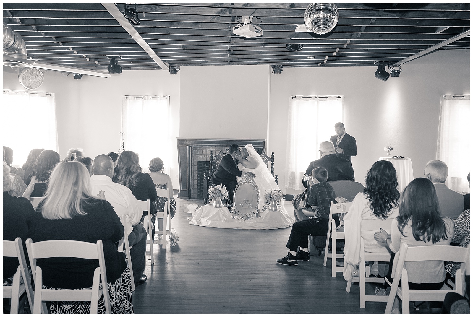 Wedding photography at Armour Theatre in Kansas City.