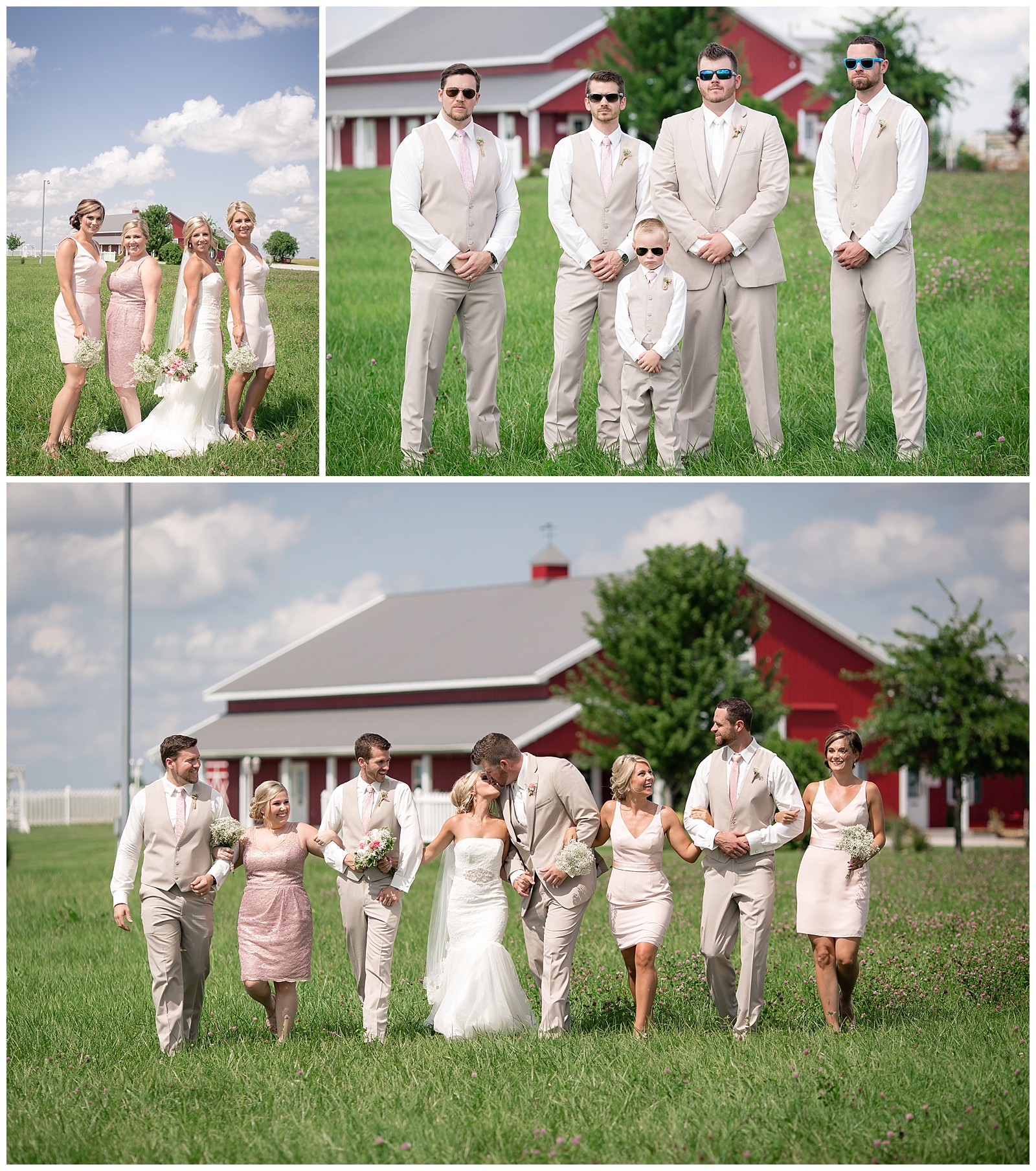 Wedding photography at Mellon's Banquet Hall in Lawson, Missouri.