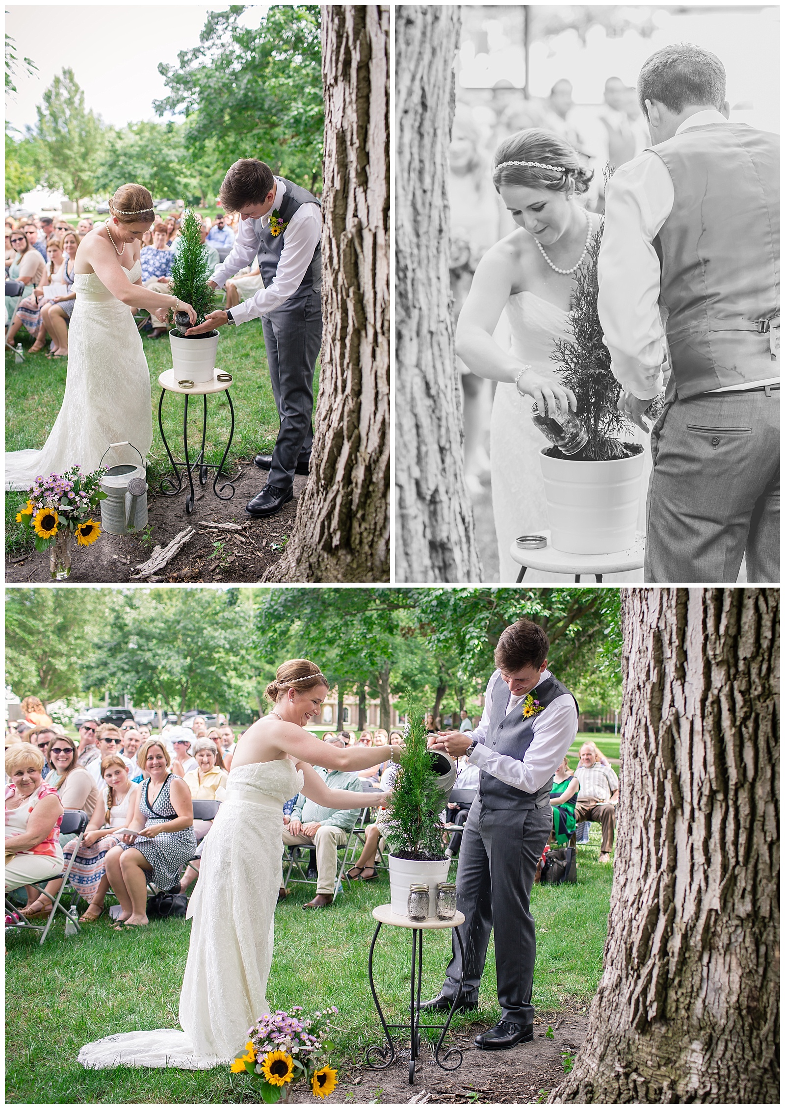 Wedding photography at South Park in Lawrence, Kansas.