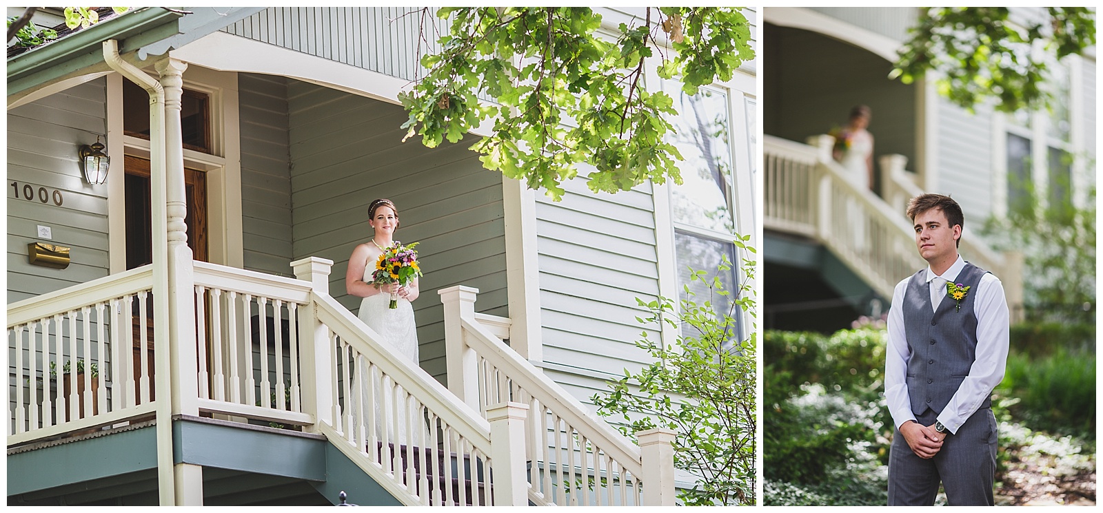 Wedding photography at The Halcyon House in Lawrence, Kansas.