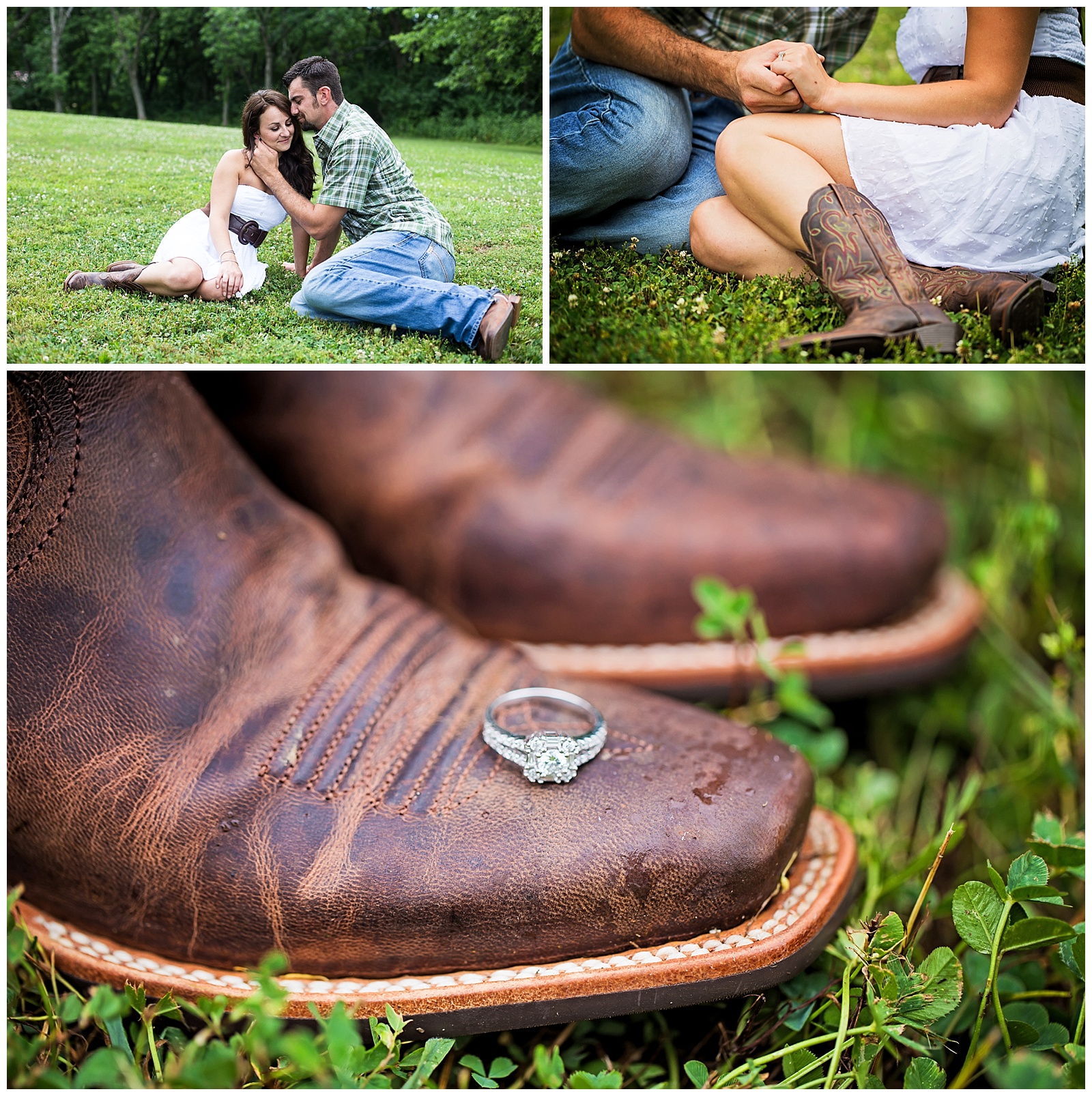 An engagement session at Unity Village in Lee's Summit, Missouri.