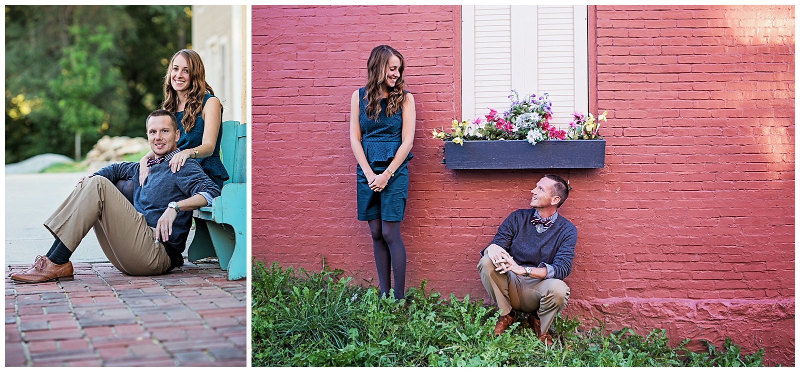 An engagement session in Weston, Missouri.