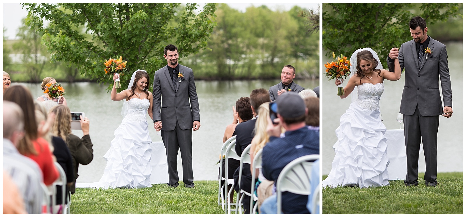 Wedding photography at Arcadian Moon Vineyards and Winery in Higginsville, Missouri.