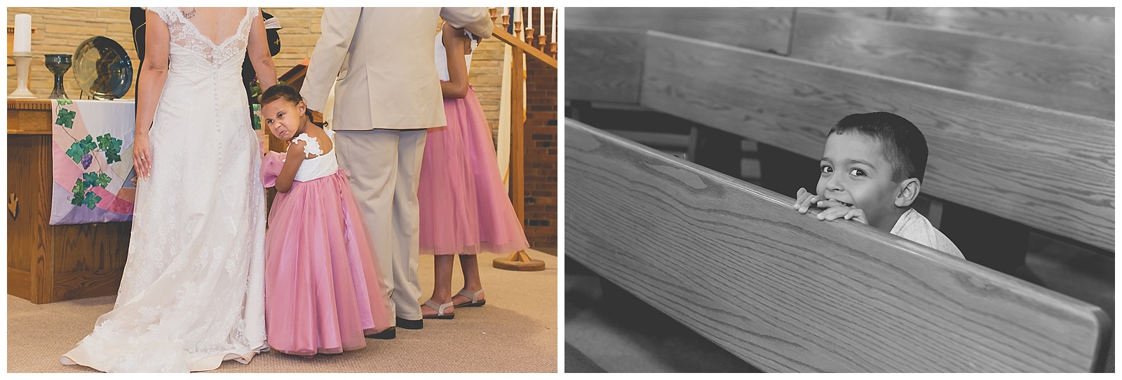 Wedding photography at Trinity Presbyterian Church in Topeka, Kansas.
