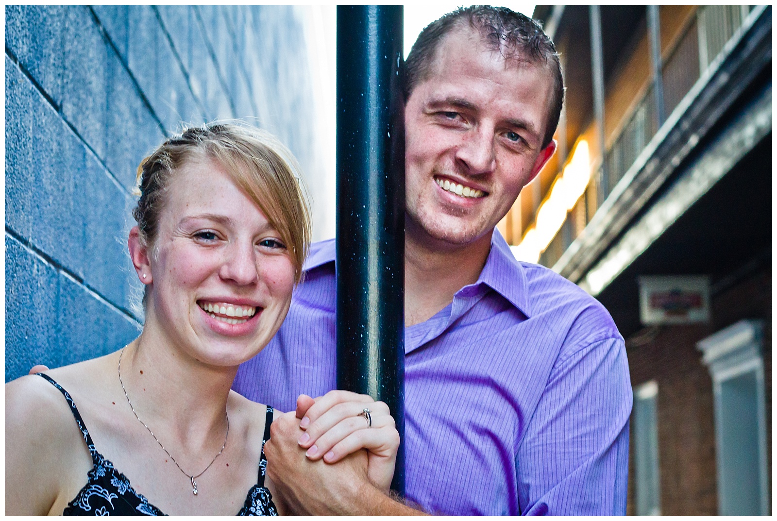 An engagement session in Atchison, Kansas.