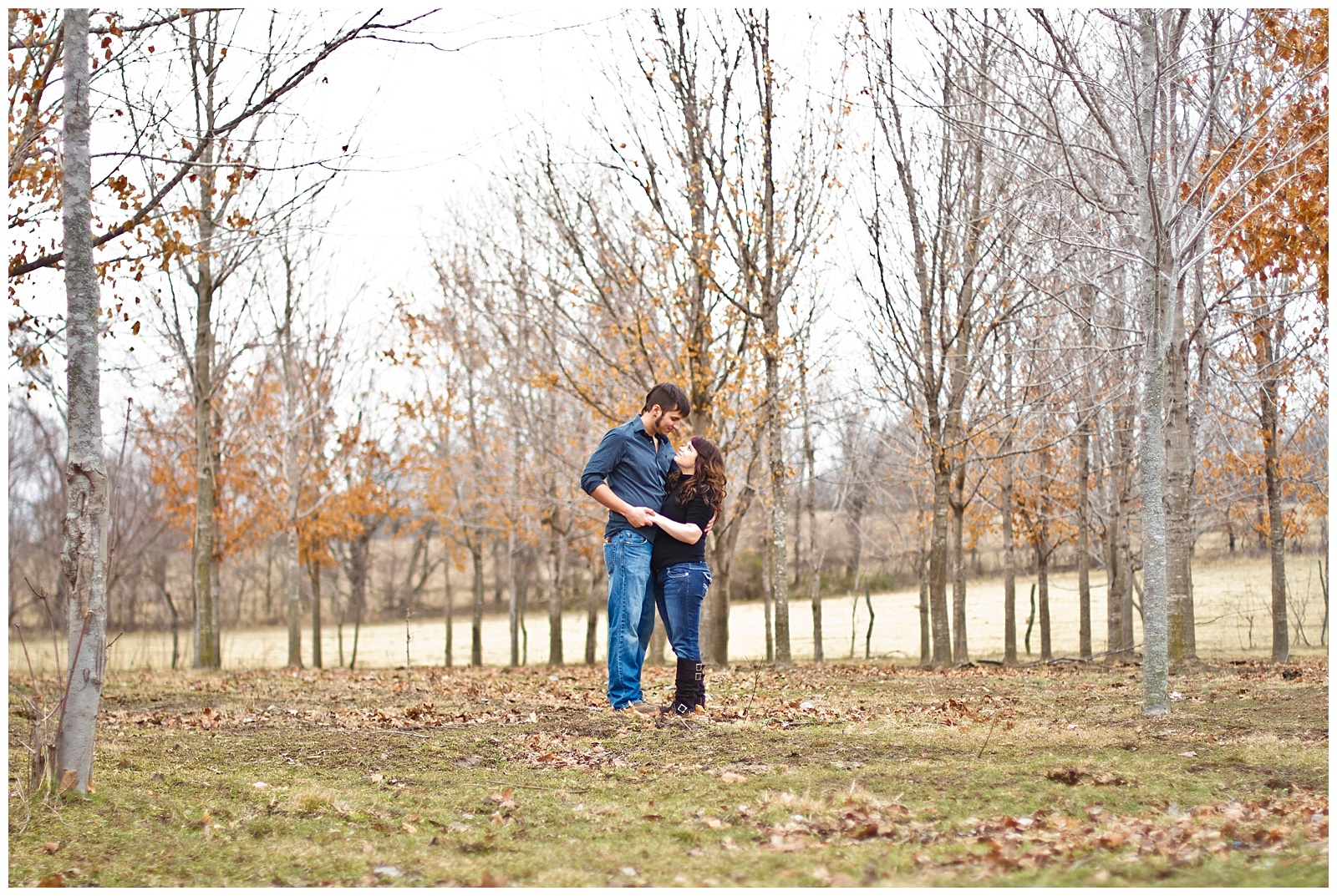 An engagement session in Independence, Missouri.