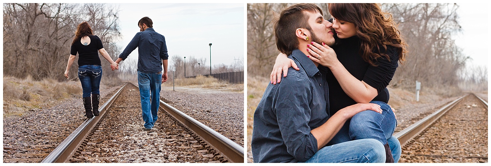An engagement session in Independence, Missouri.