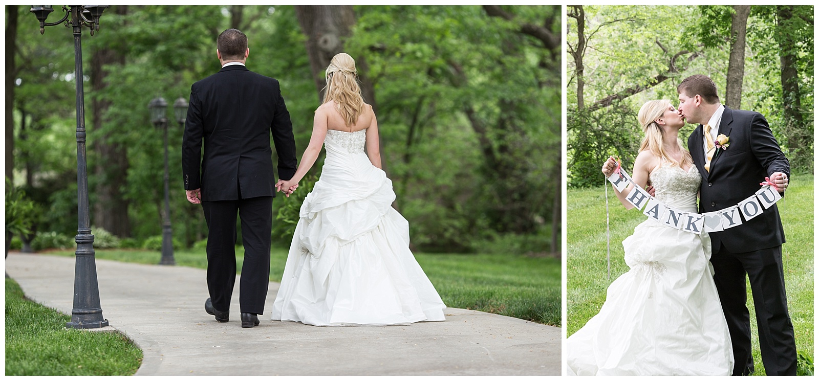 Wedding photography at The Elms in Excelsior Springs, Missouri.