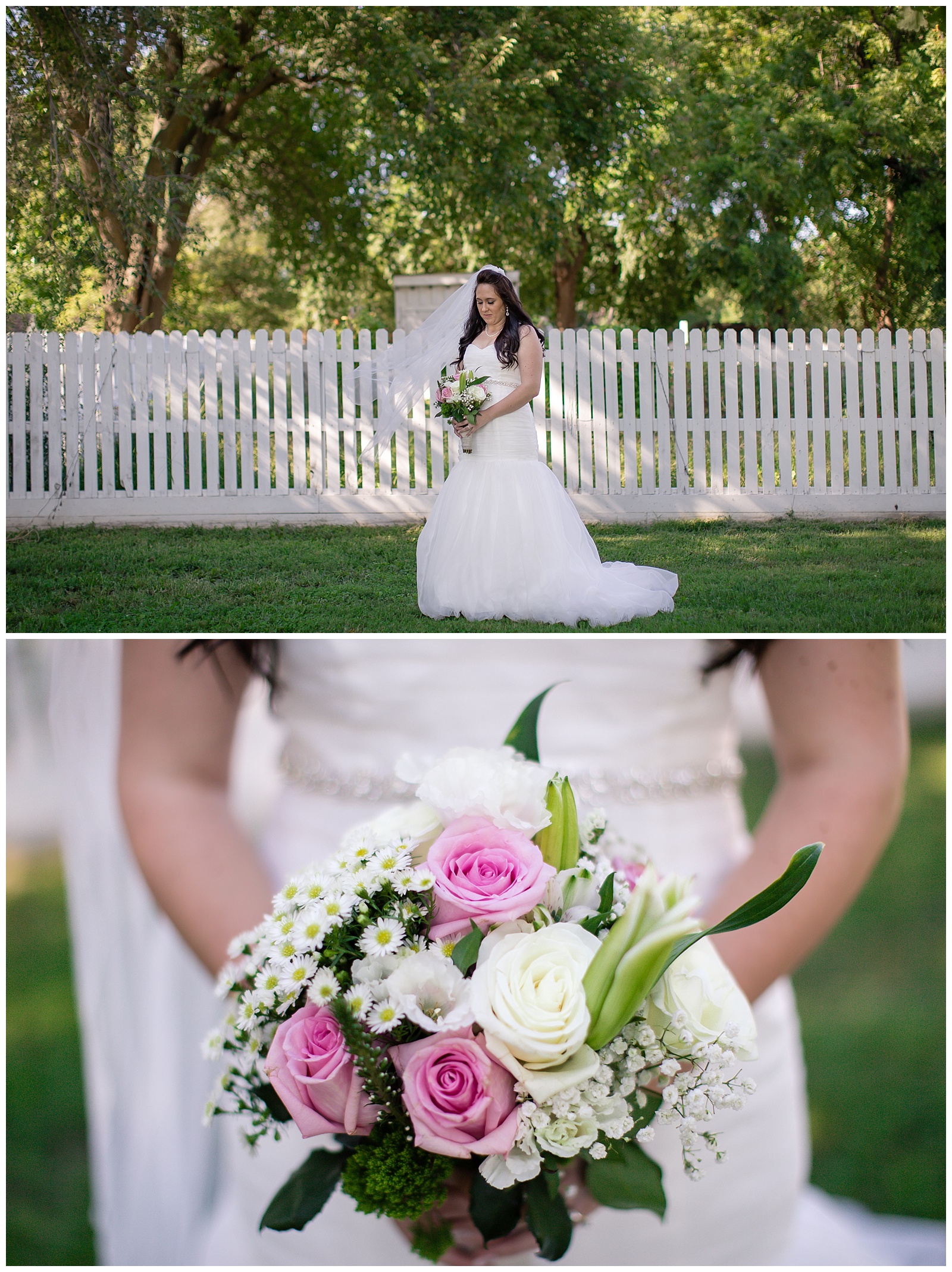 Wedding photography at Mahaffie Farmstead in Olathe, Kansas.