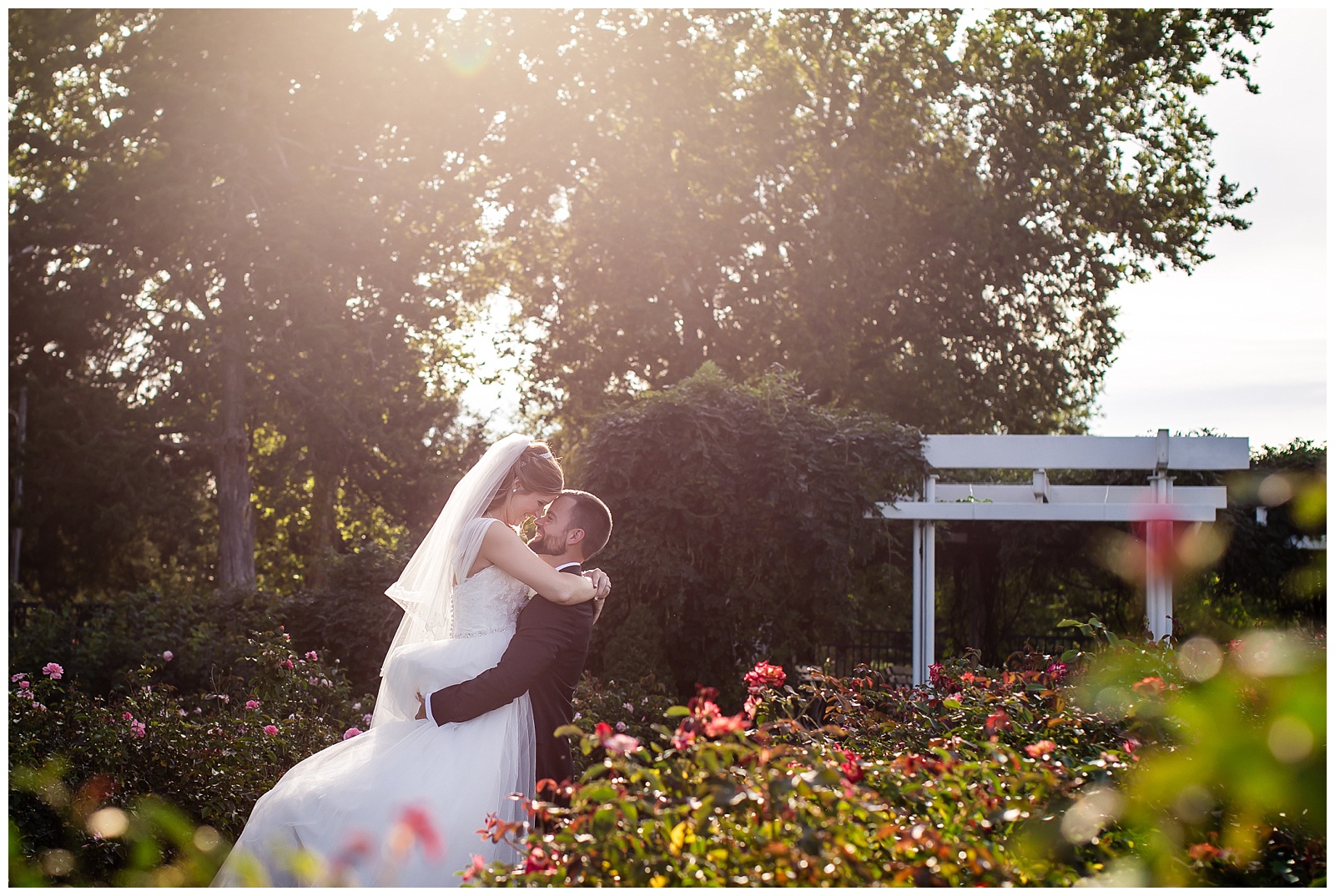 Wedding photography at Gage Park in Topeka, Kansas.