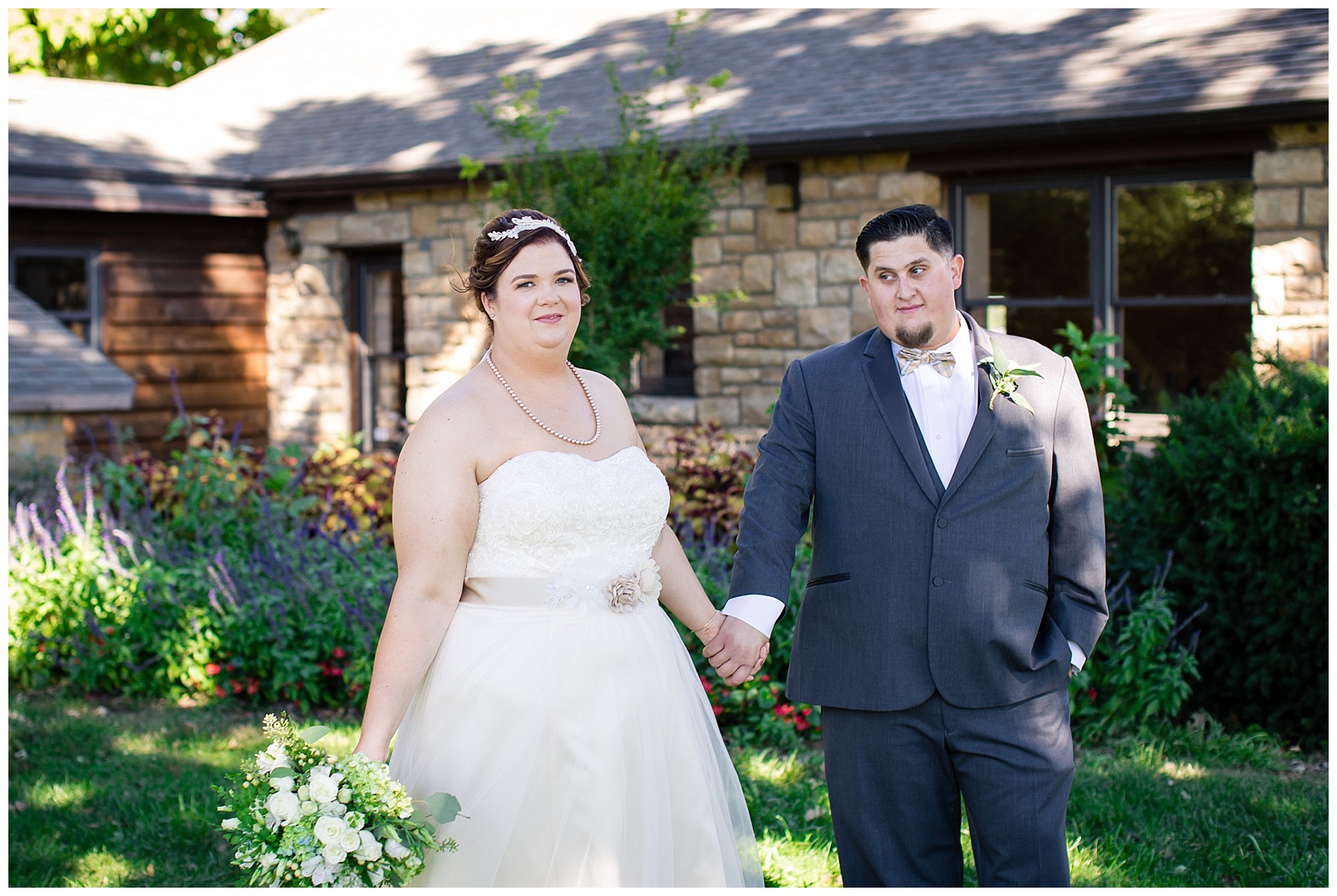 Wedding photography at Lake Shawnee in Topeka, Kansas.