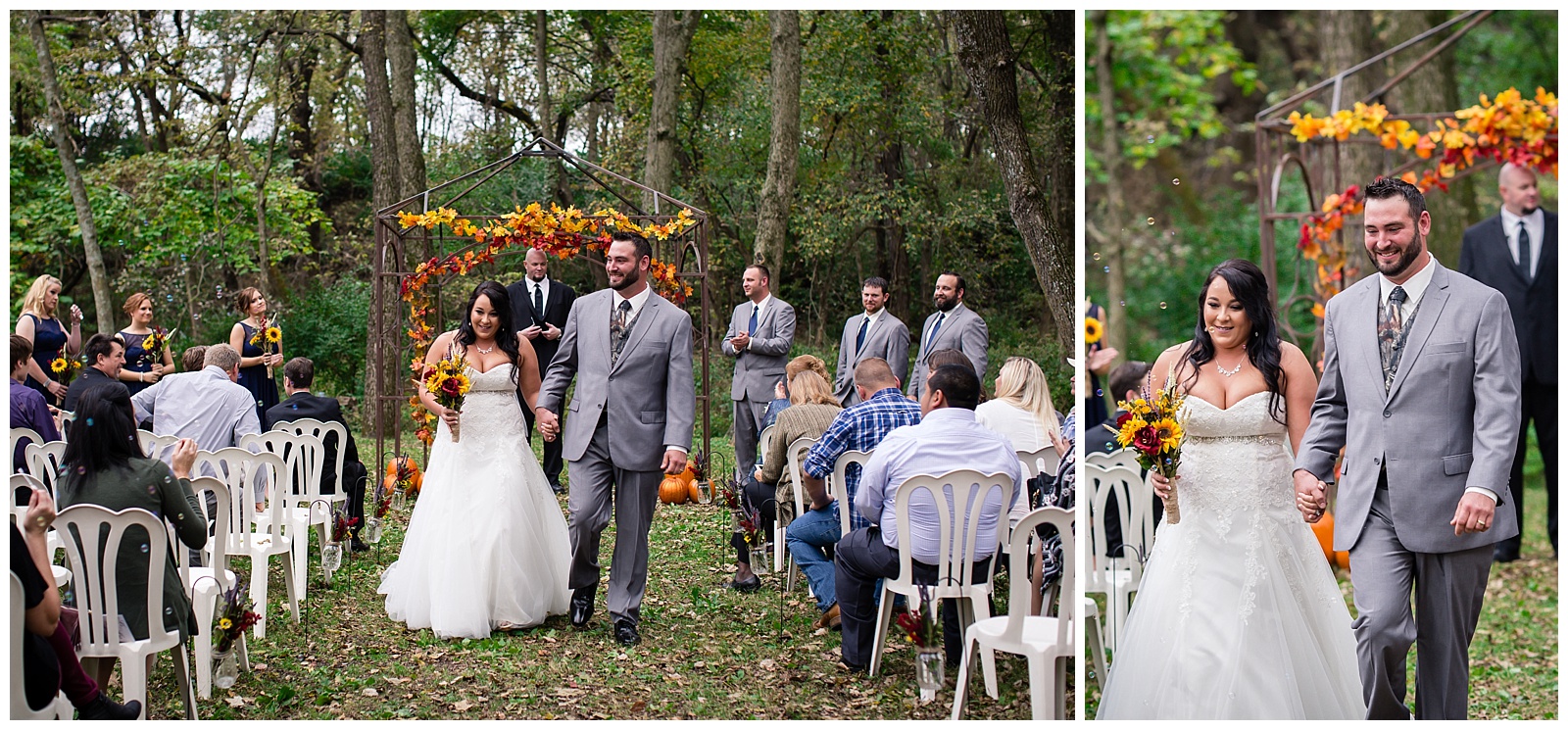 Wedding photography at Creekside at Berryton (Kansas).