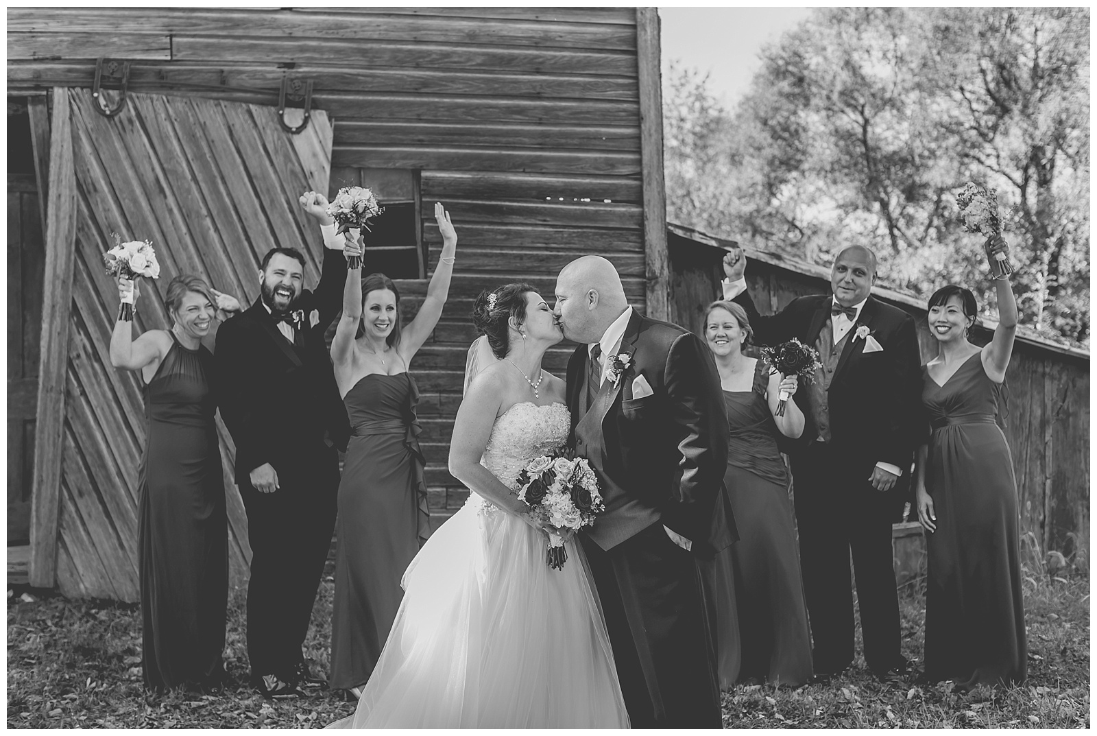 Wedding photography at Lamborn Farm in Leavenworth, Kansas.