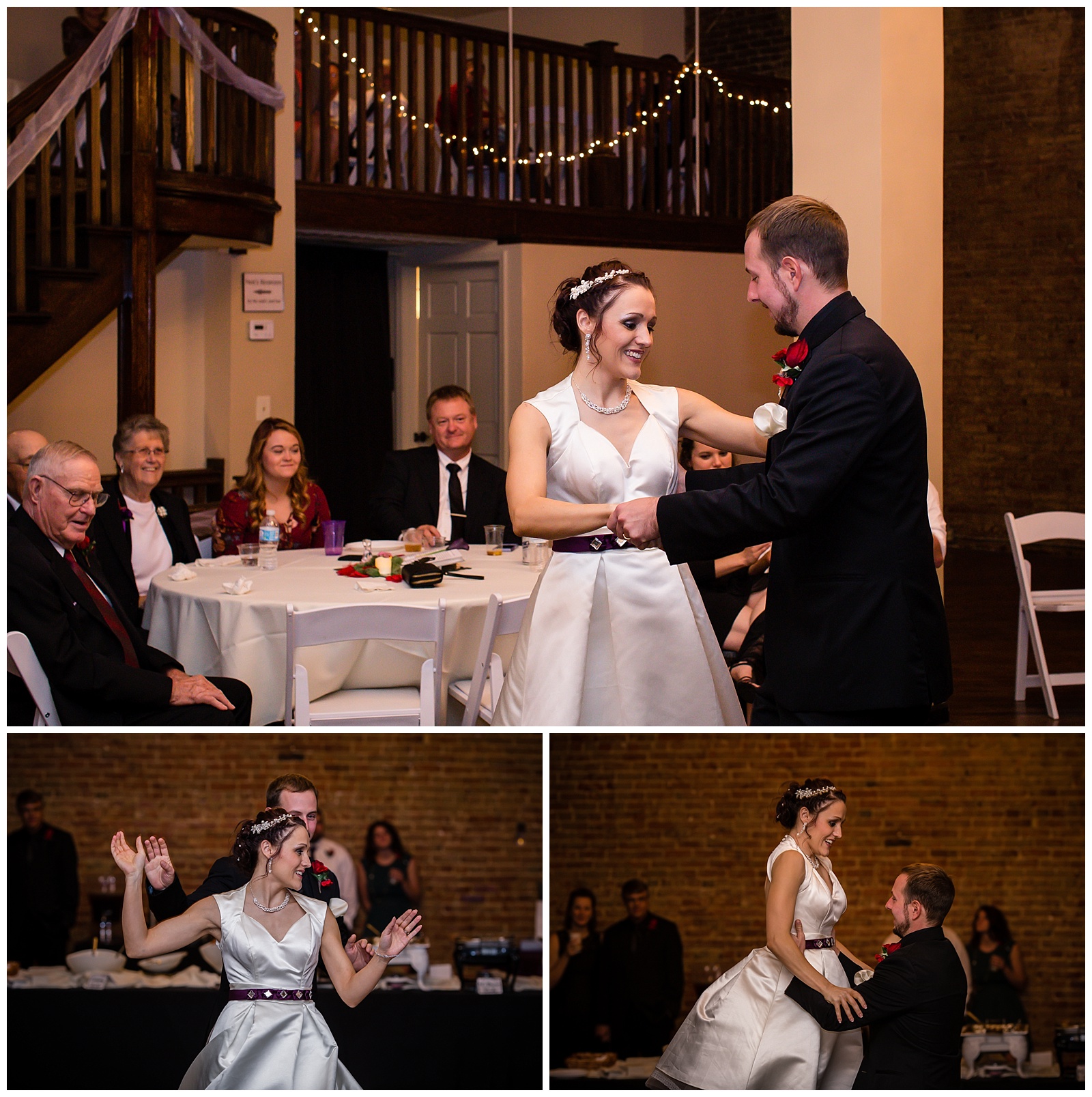 Wedding photography at Flander Hall in Excelsior Spring, Missouri.