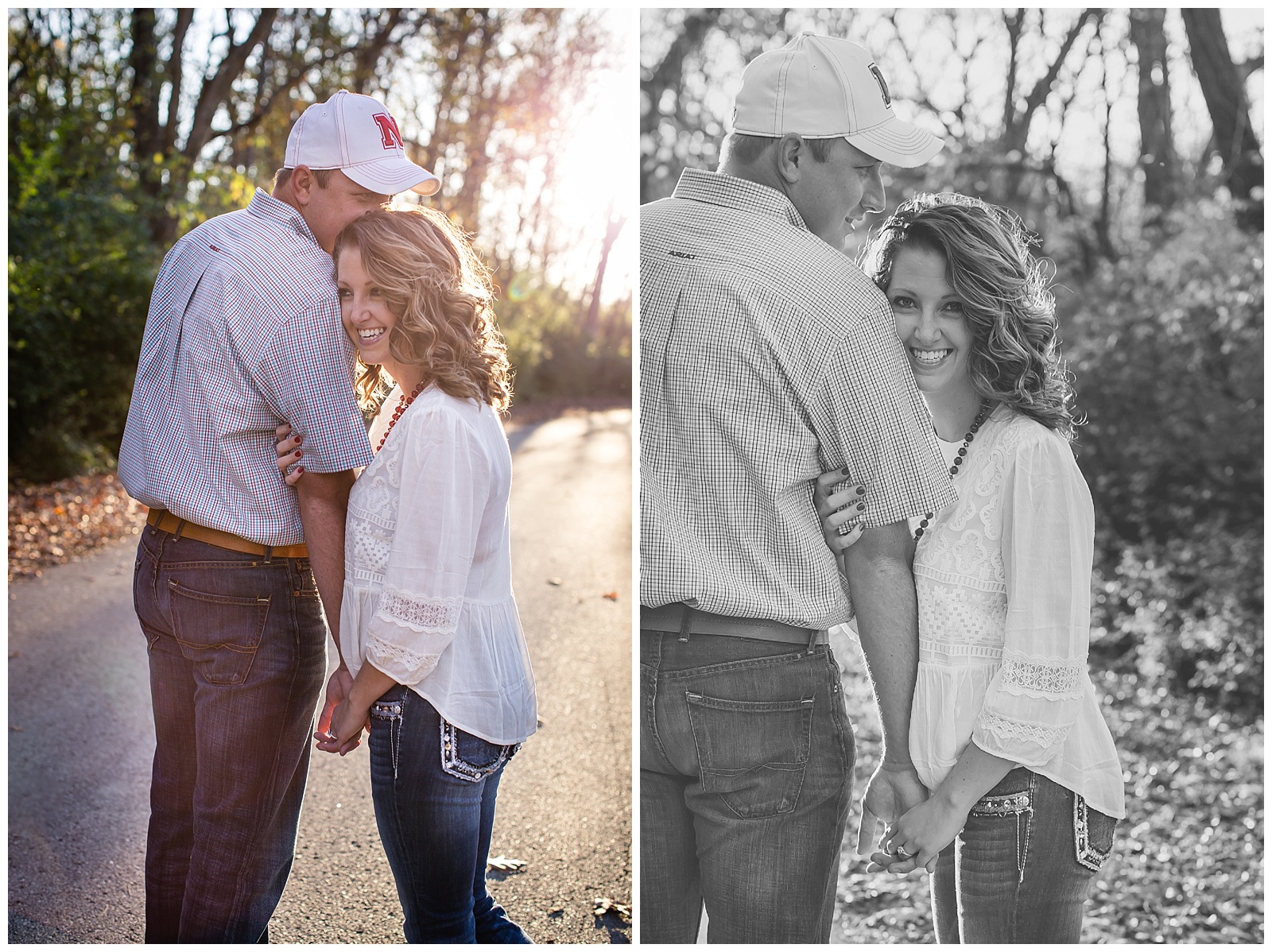 A Unity Village engagement session in Lee's Summit, Missouri.