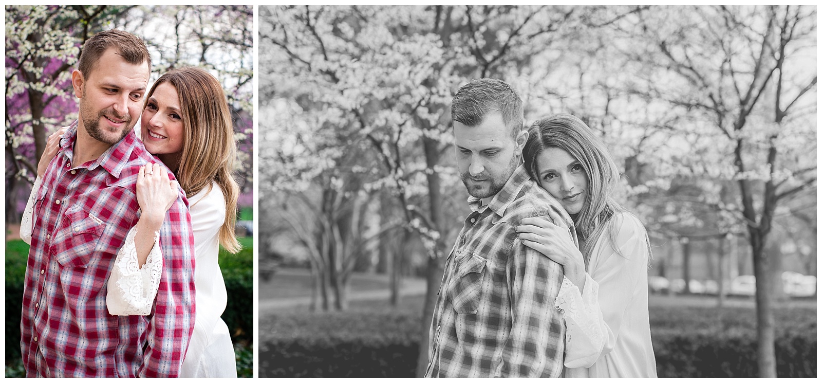 Engagement photography at the Nelson-Atkins Museum of Art by Wisdom-Watson Weddings.