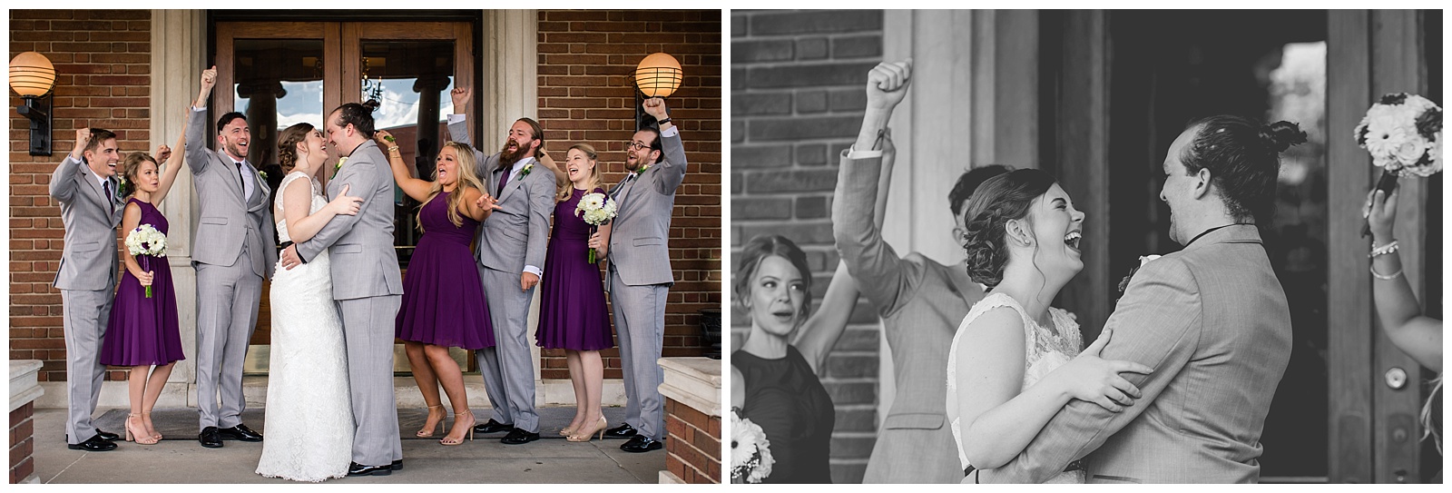 Wedding photography at Loose Mansion by Kansas City wedding photographers Wisdom-Watson Weddings.