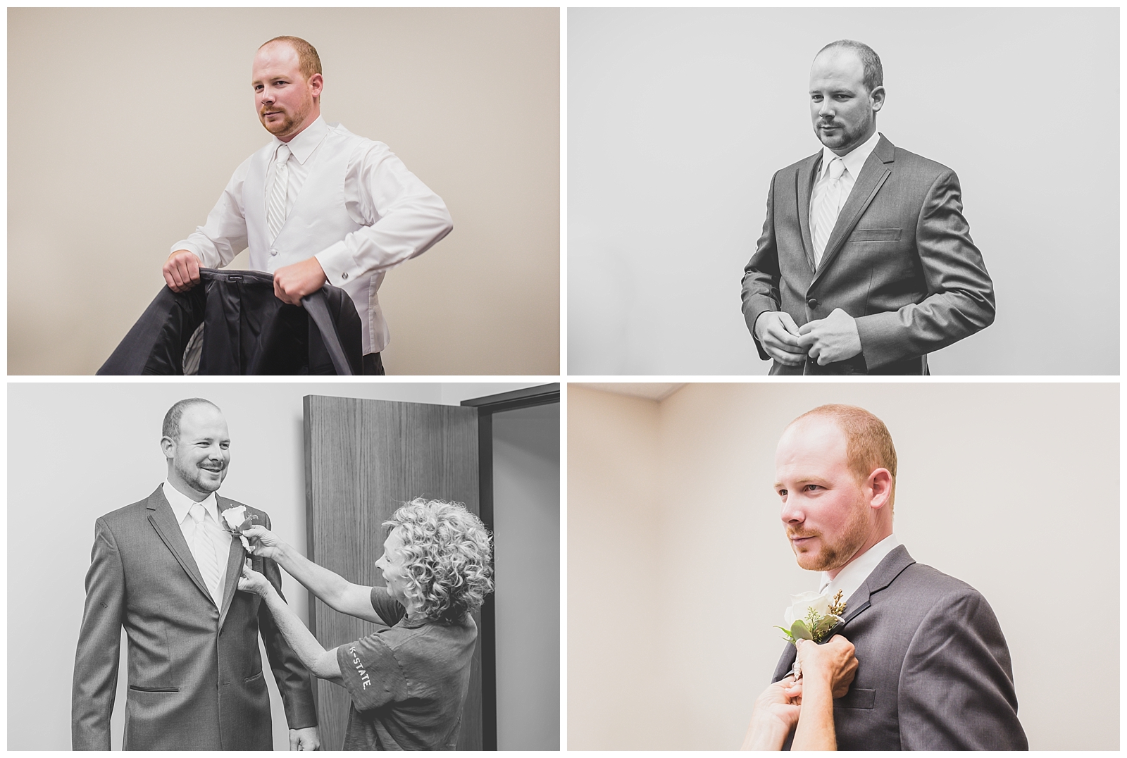 Wedding photography in Trousdale, Kansas, by Kansas City wedding photographers Wisdom-Watson Weddings.