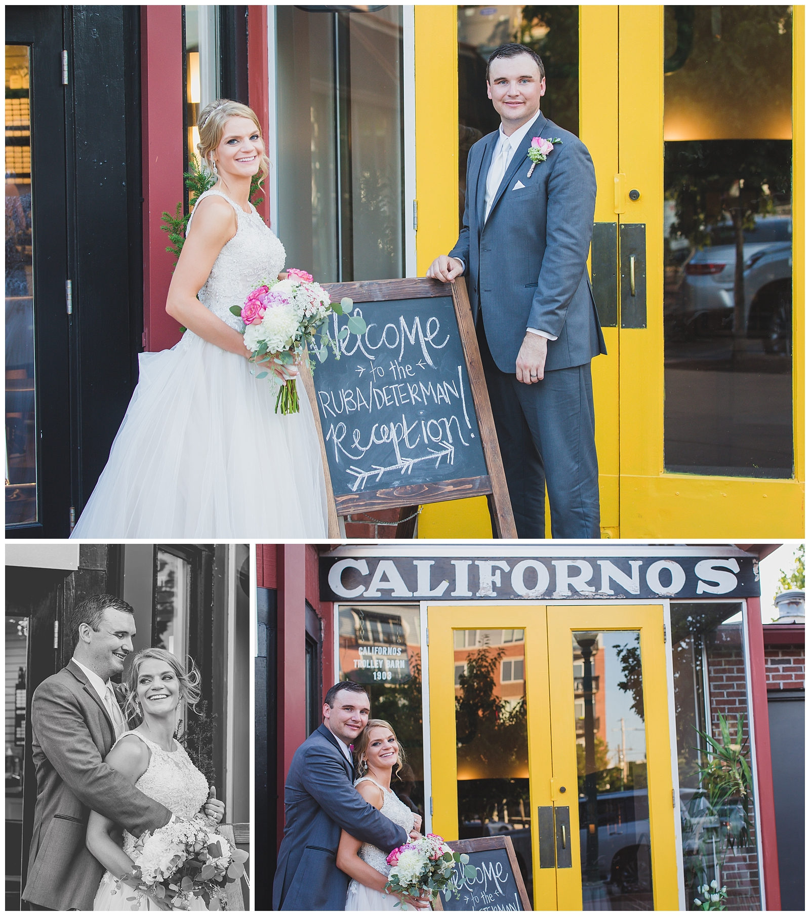 Wedding photography at Californos in Westport by Kansas City wedding photographers Wisdom-Watson Weddings.