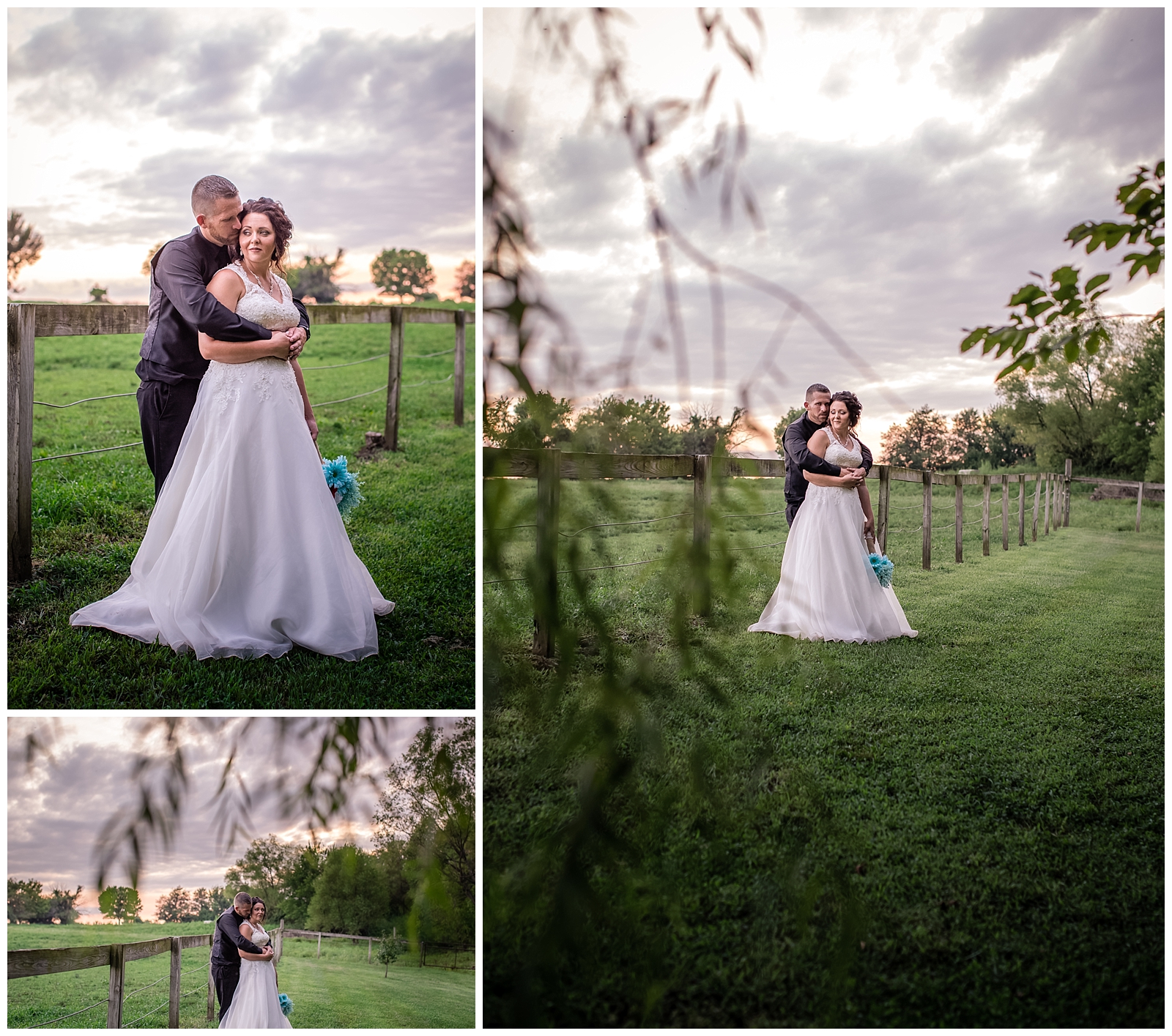 Wedding photography at Pine Dell Horse Farm by Kansas City wedding photographers Wisdom-Watson Weddings.