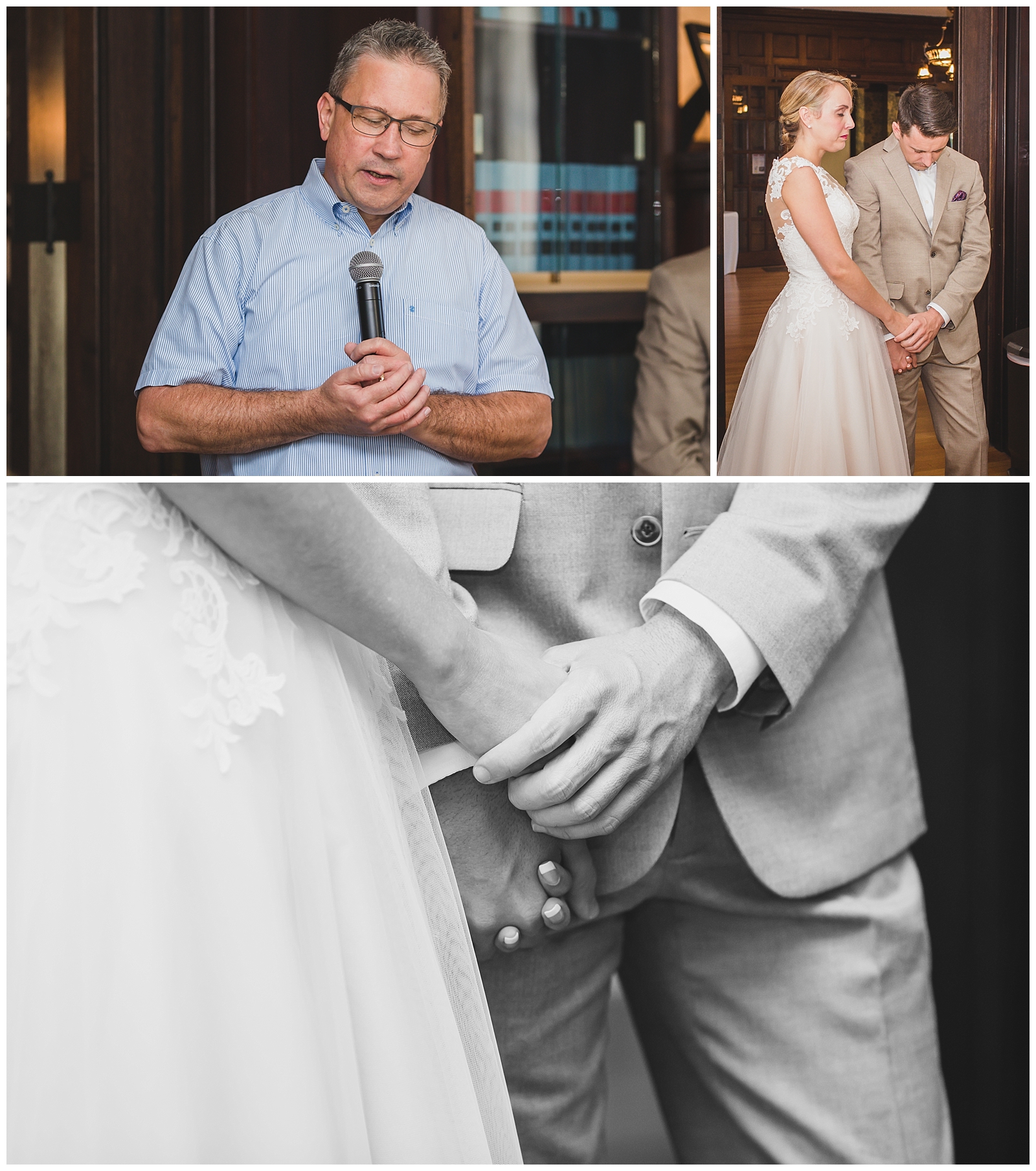 Wedding photography at Dillon House in Topeka, Kansas, by Kansas City wedding photographers Wisdom-Watson Weddings.