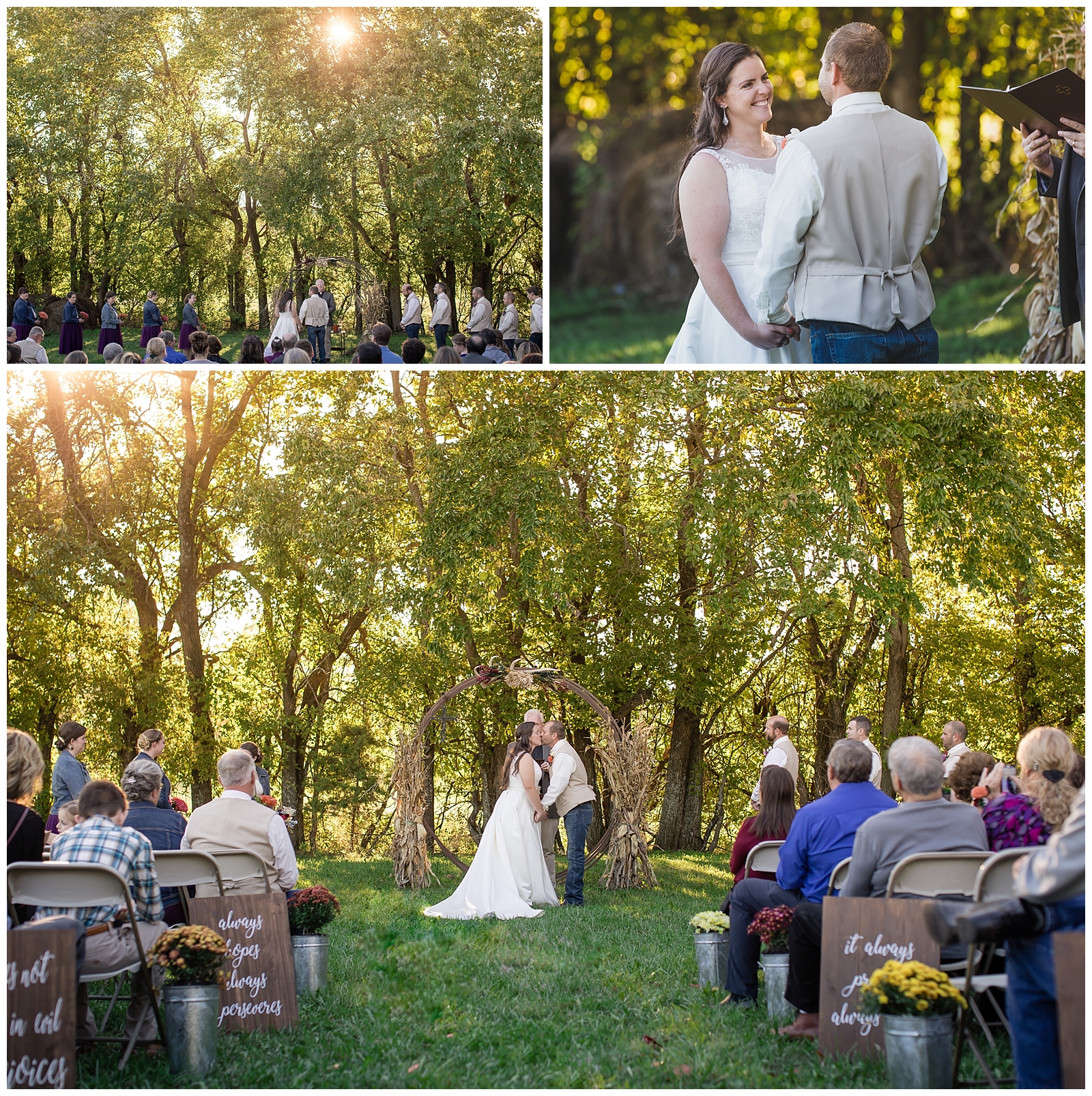 Wedding photography in Paola, Kansas, by Kansas City wedding photographers Wisdom-Watson Weddings.