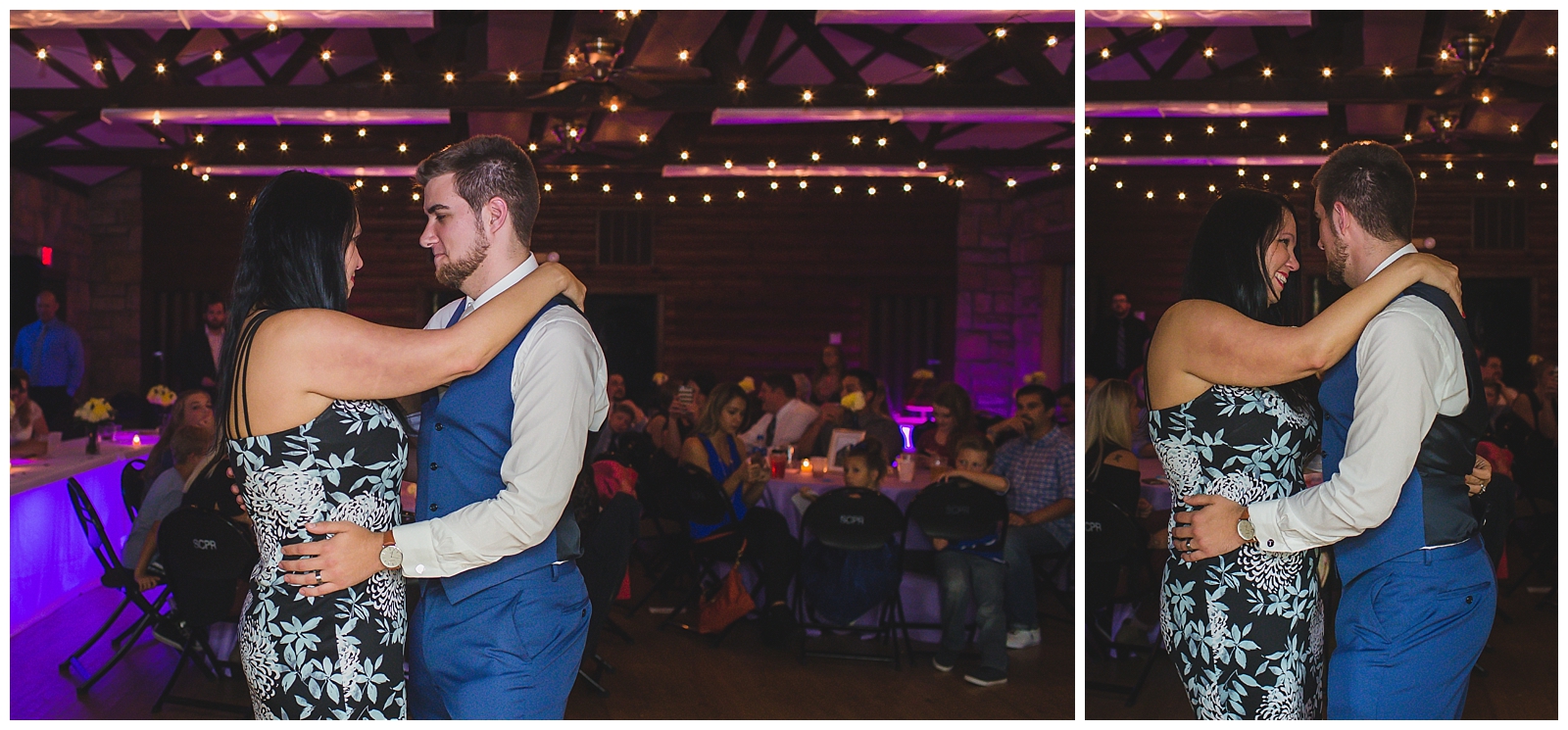 Wedding photography at Reynolds Lodge (Lake Shawnee) in Topeka, Kansas, by Kansas City wedding photographers Wisdom-Watson Weddings.