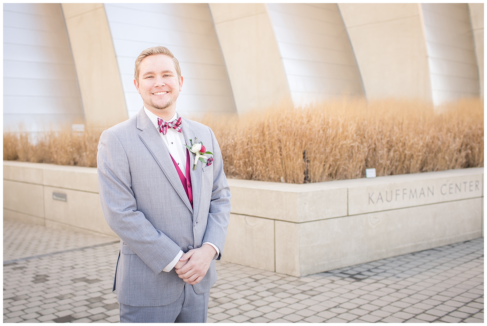 Wedding photography at the Kauffman Center by Kansas City wedding photographers Wisdom-Watson Weddings.