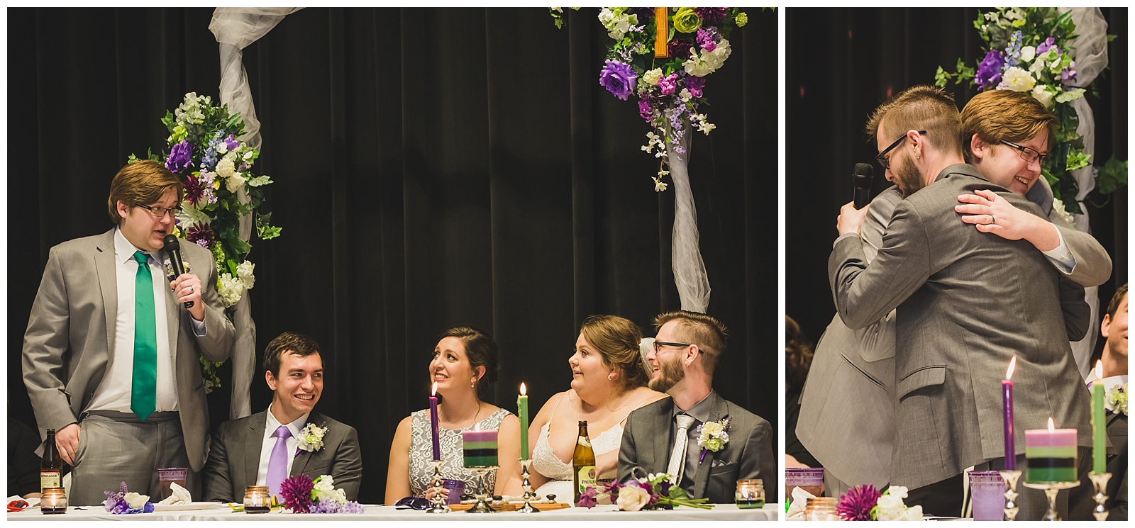 Wedding photography at Drexel Hall by Kansas City wedding photographers Wisdom-Watson Weddings.
