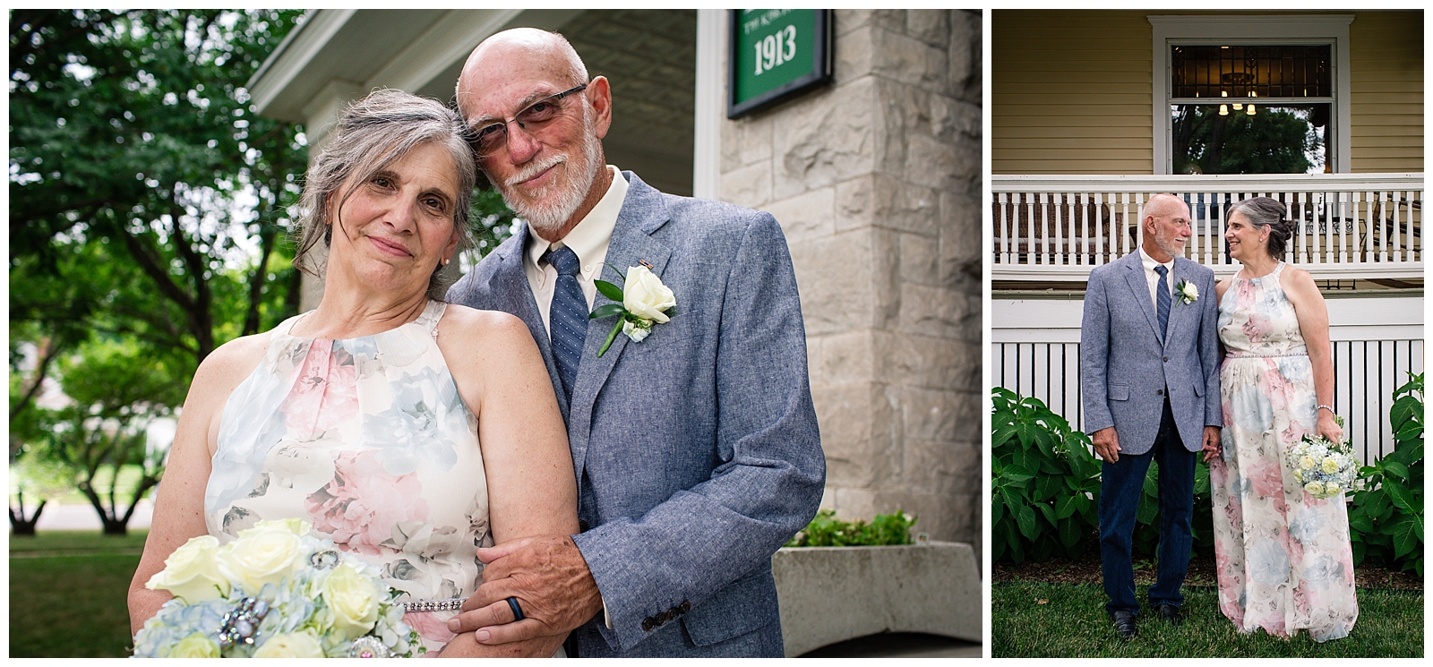 Wedding photography at Kirk House in Garnett, Kansas, by Kansas City wedding photographers Wisdom-Watson Weddings.