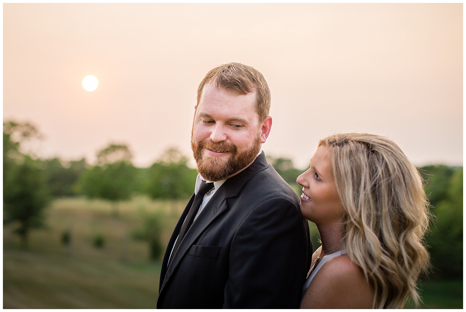Engagement photography at Ladoga Ridge Winery by Kansas City wedding photographers Wisdom-Watson Weddings.