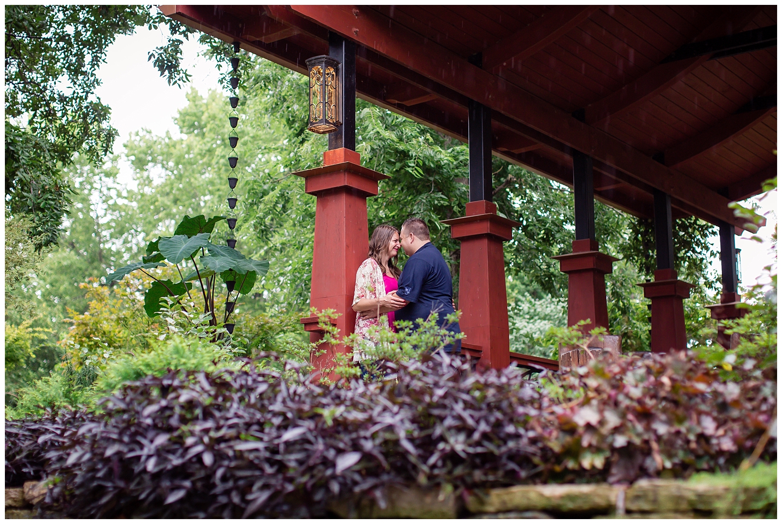 Engagement photography at Lake Shawnee in Topeka, Kansas, by Kansas City wedding photographers Wisdom-Watson Weddings.