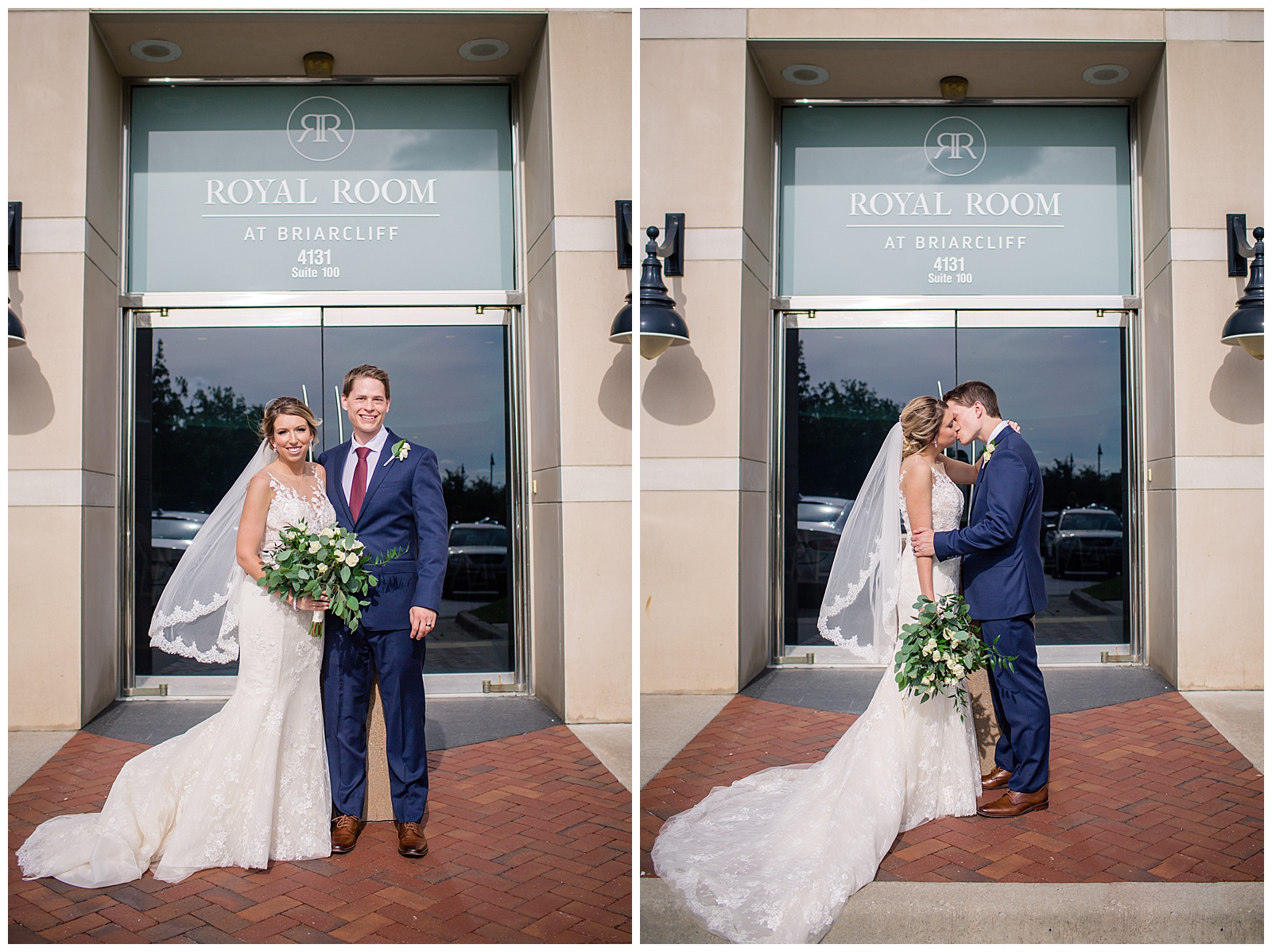 Wedding photography and videography at the Royal Room at Briarcliff by Kansas City wedding photographers Wisdom-Watson Weddings.
