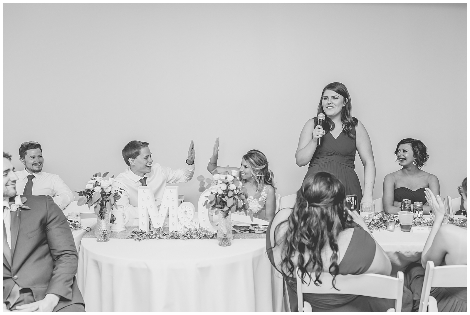 Wedding photography and videography at the Royal Room at Briarcliff by Kansas City wedding photographers Wisdom-Watson Weddings.