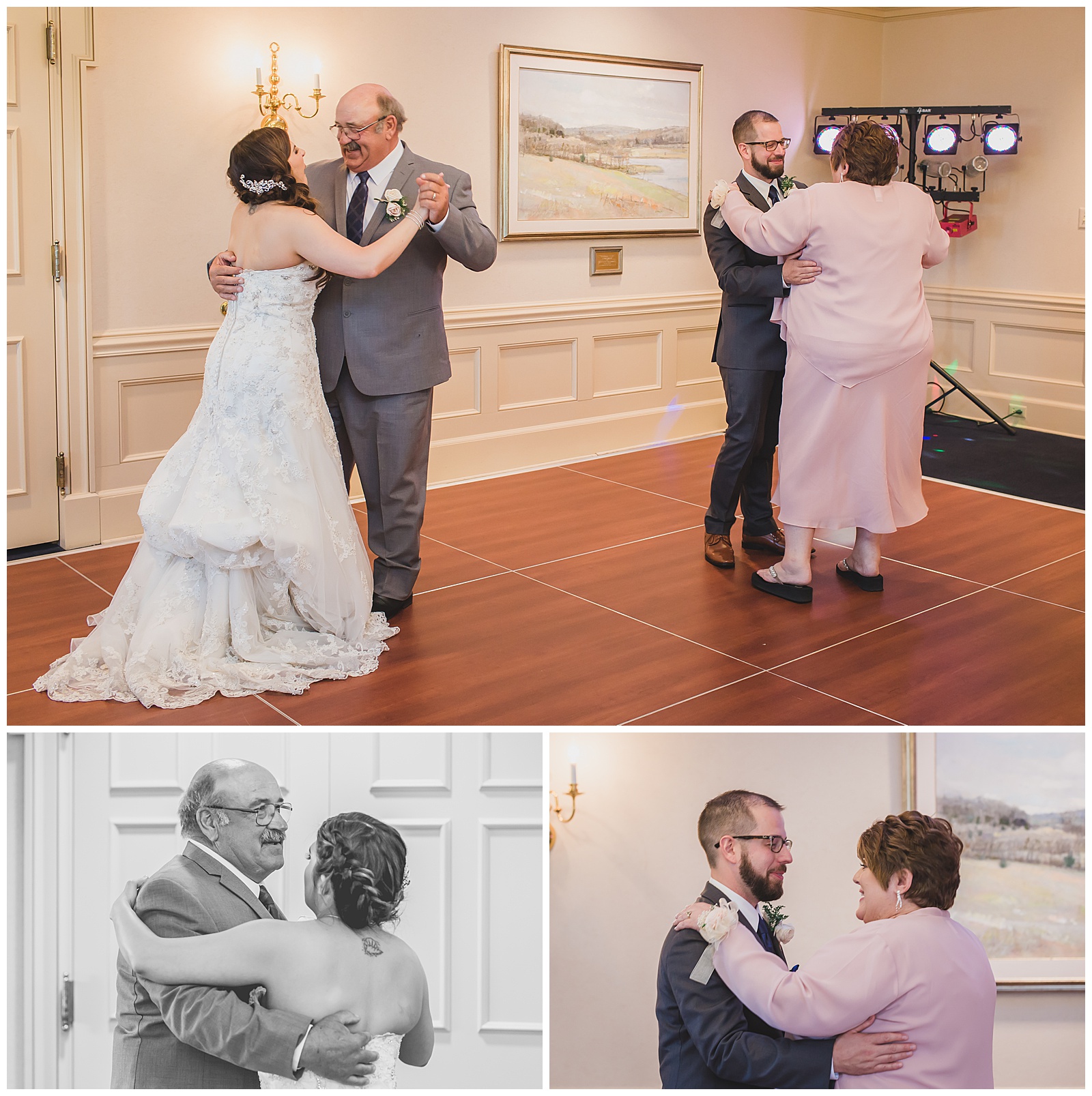 Wedding photography and videography at the KU Alumni Association Adams Alumni Center by Kansas City wedding photographers Wisdom-Watson Weddings.