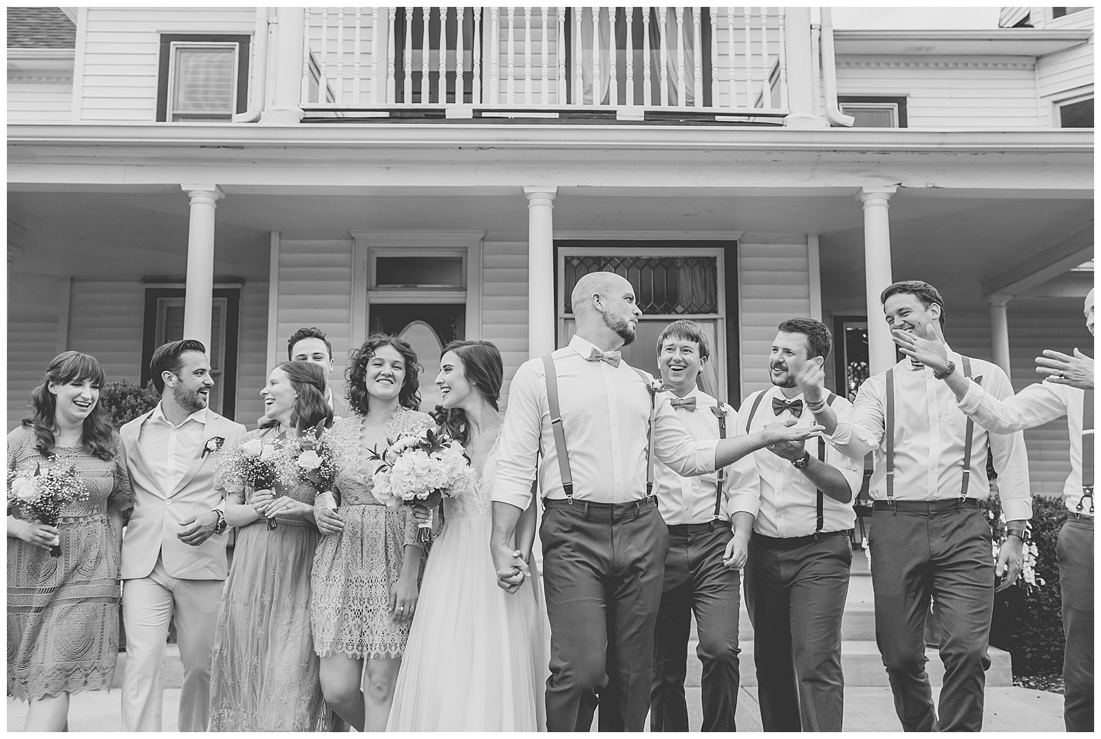 Wedding photography and videography at Eighteen Ninety in Platte City, Missouri, by Kansas City wedding photographers Wisdom-Watson Weddings.